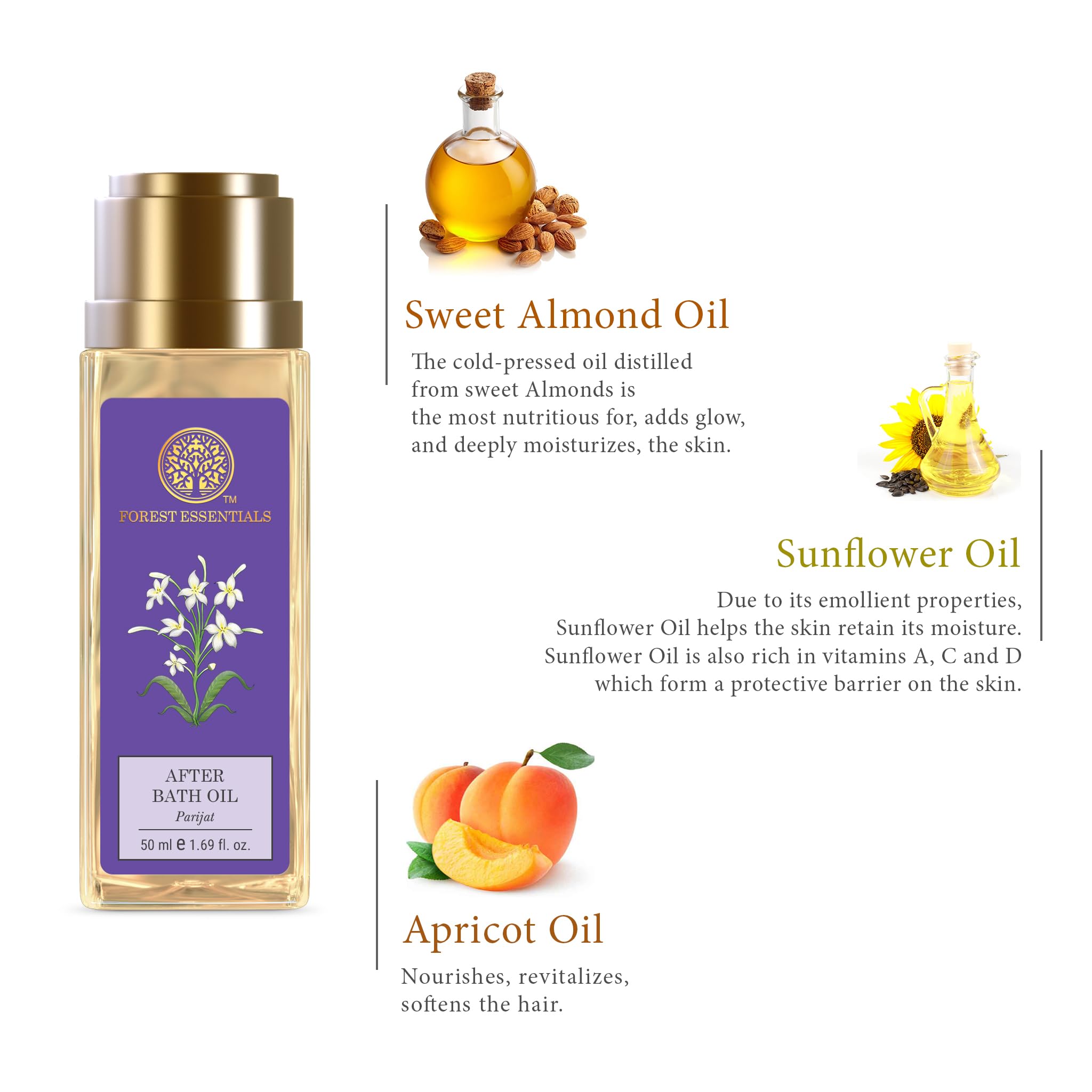 Forest Essentials After Bath Oil Parijat – view 4