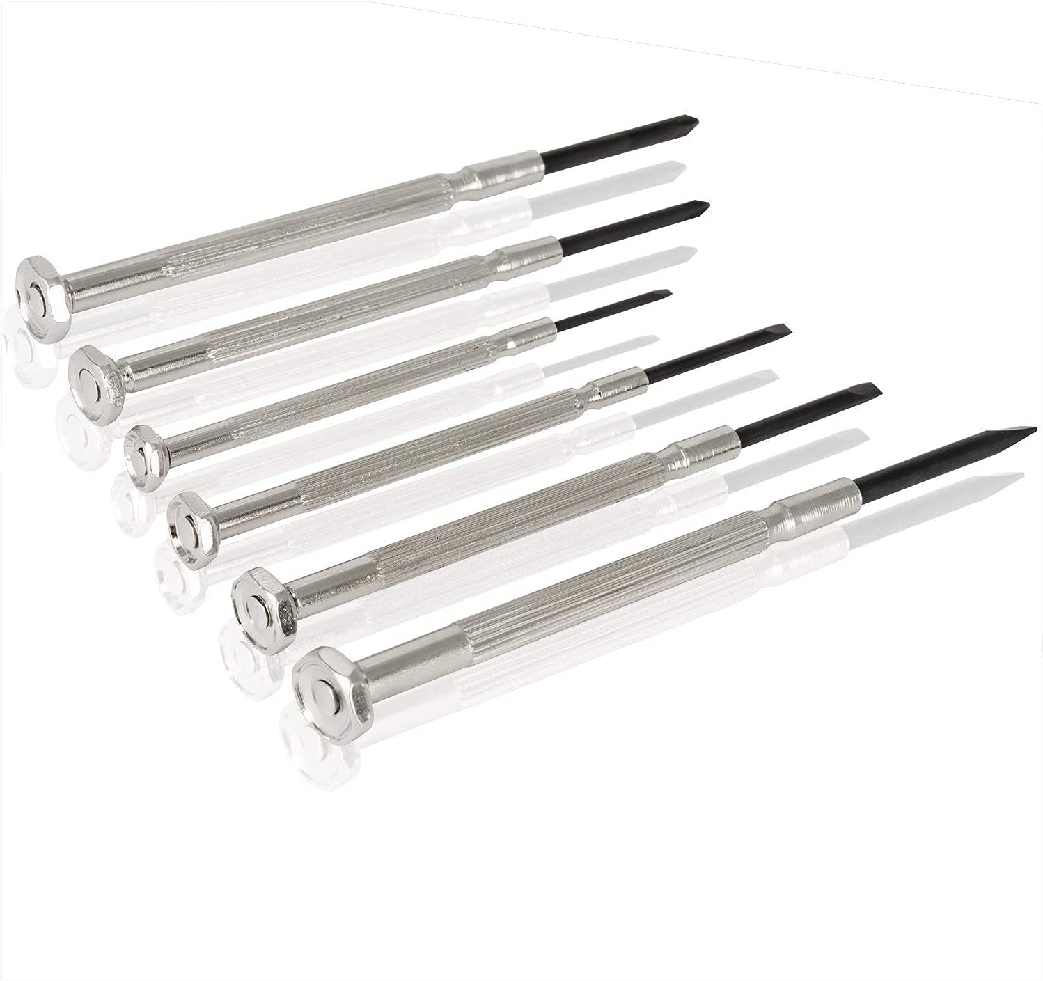 Spartan Precision Mini Screwdriver Set Repair Tool Kit with 6 Different Size Flathead Drivers For Mobiles, Eyeglass, Laptops, Electronics (Pack of 1, Multicolor) – view 2