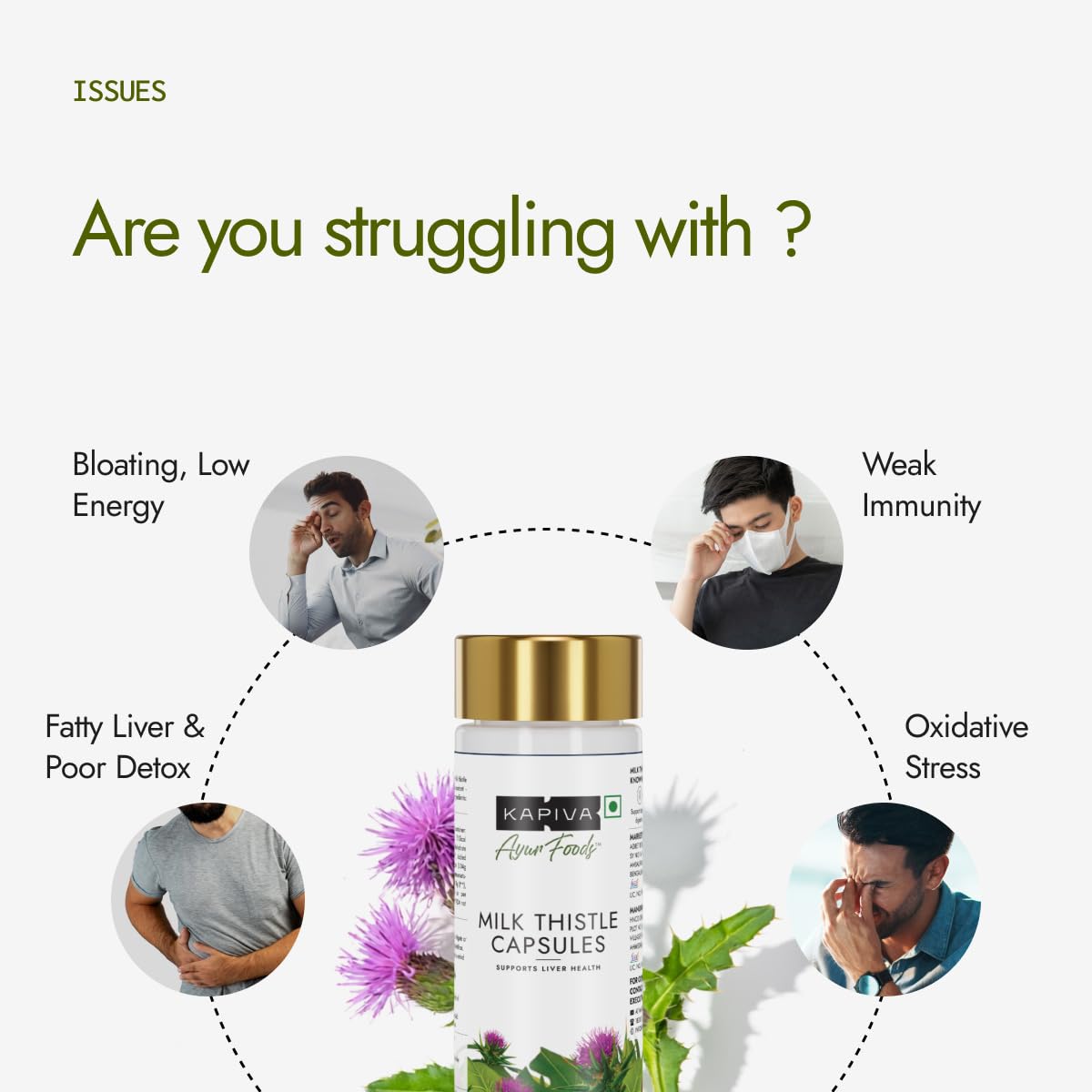 Kapiva Milk Thistle Capsules (120N) – view 3