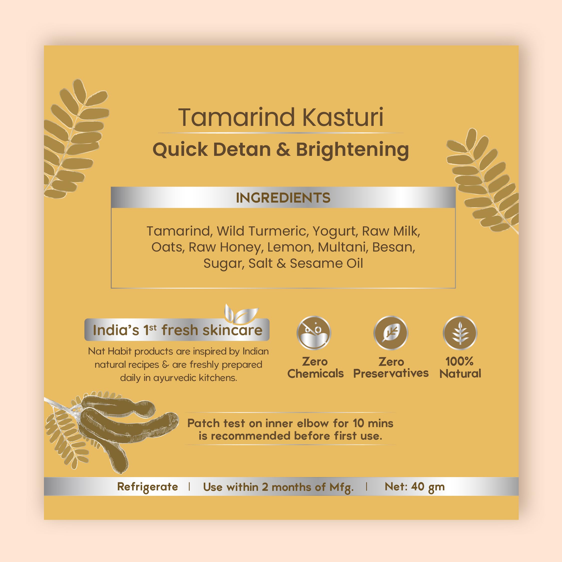 Nat Habit Tamarind & Kasturi Haldi Face Pack – view 7