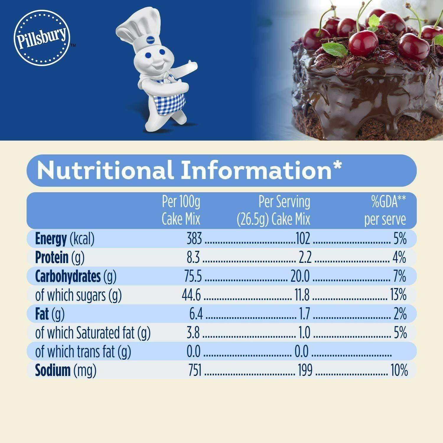 Pillsbury Oven Cake Mix, Rich Choco, (Pack Of 4 - 285 Gm Each) – view 4