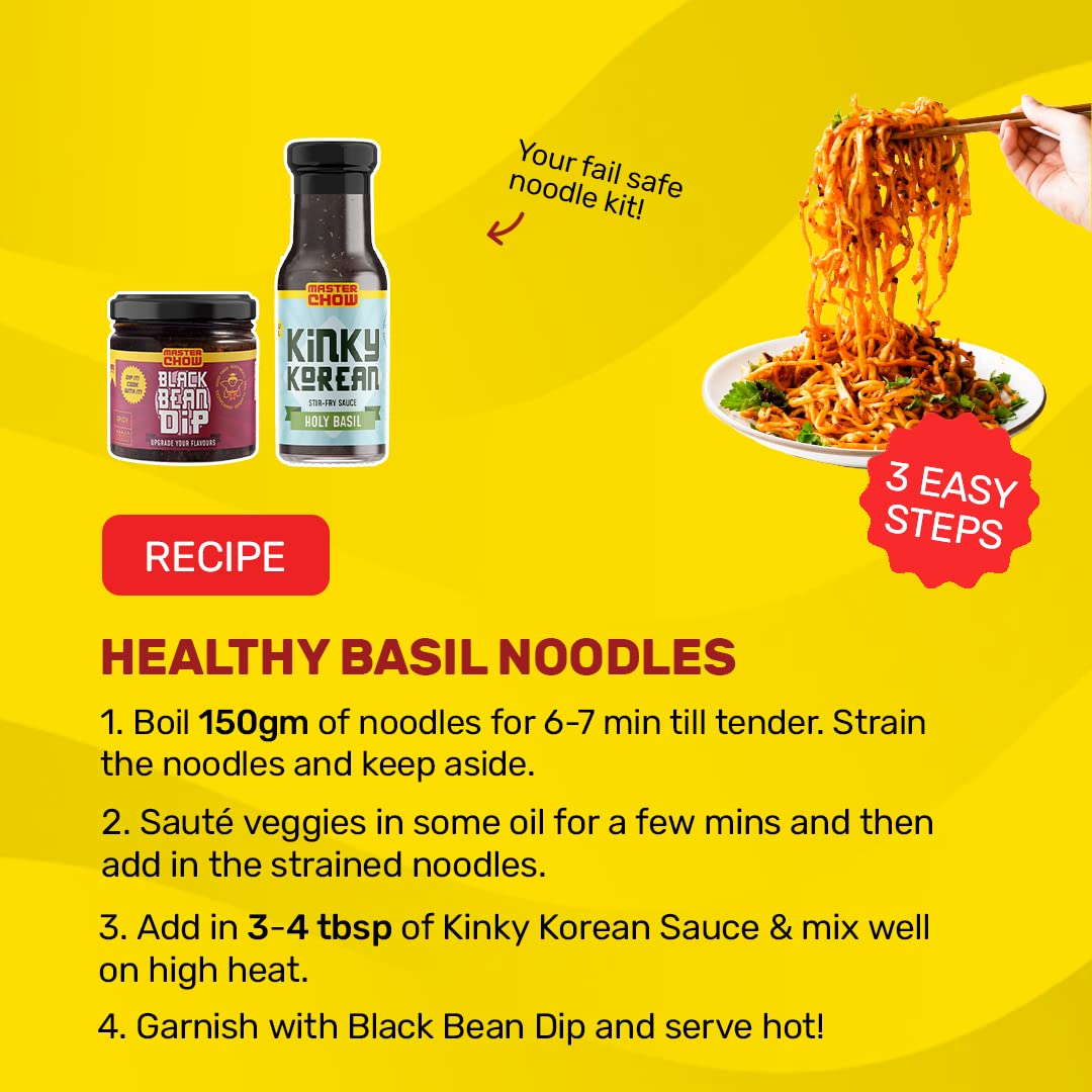 MasterChow Flavour Power Sauce Combo: Chilli Garlic Sauce, Holy Basil Sauce, Sweet & Spicy Sauce and Black Bean Dip – view 7