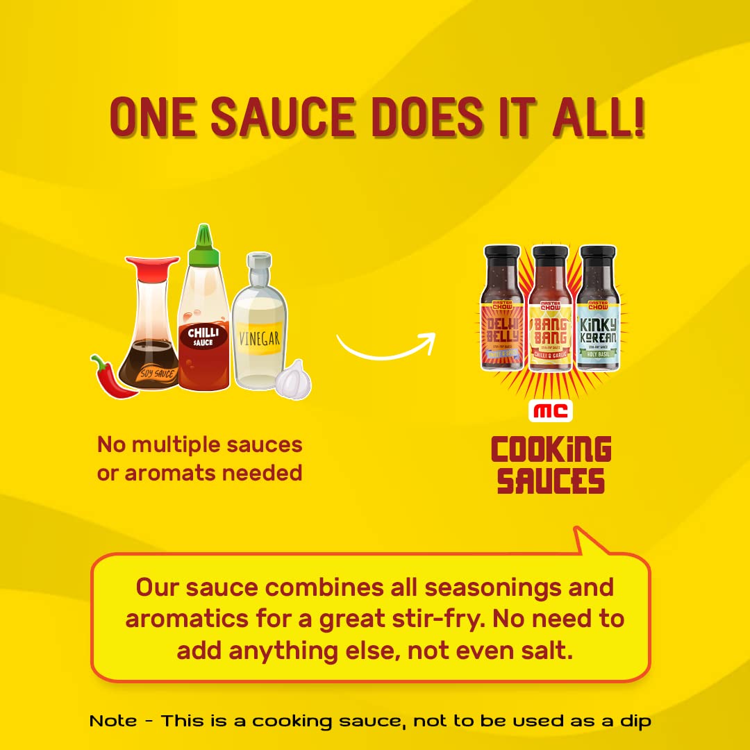 MasterChow Flavour Power Sauce Combo: Chilli Garlic Sauce, Holy Basil Sauce, Sweet & Spicy Sauce and Black Bean Dip – view 8
