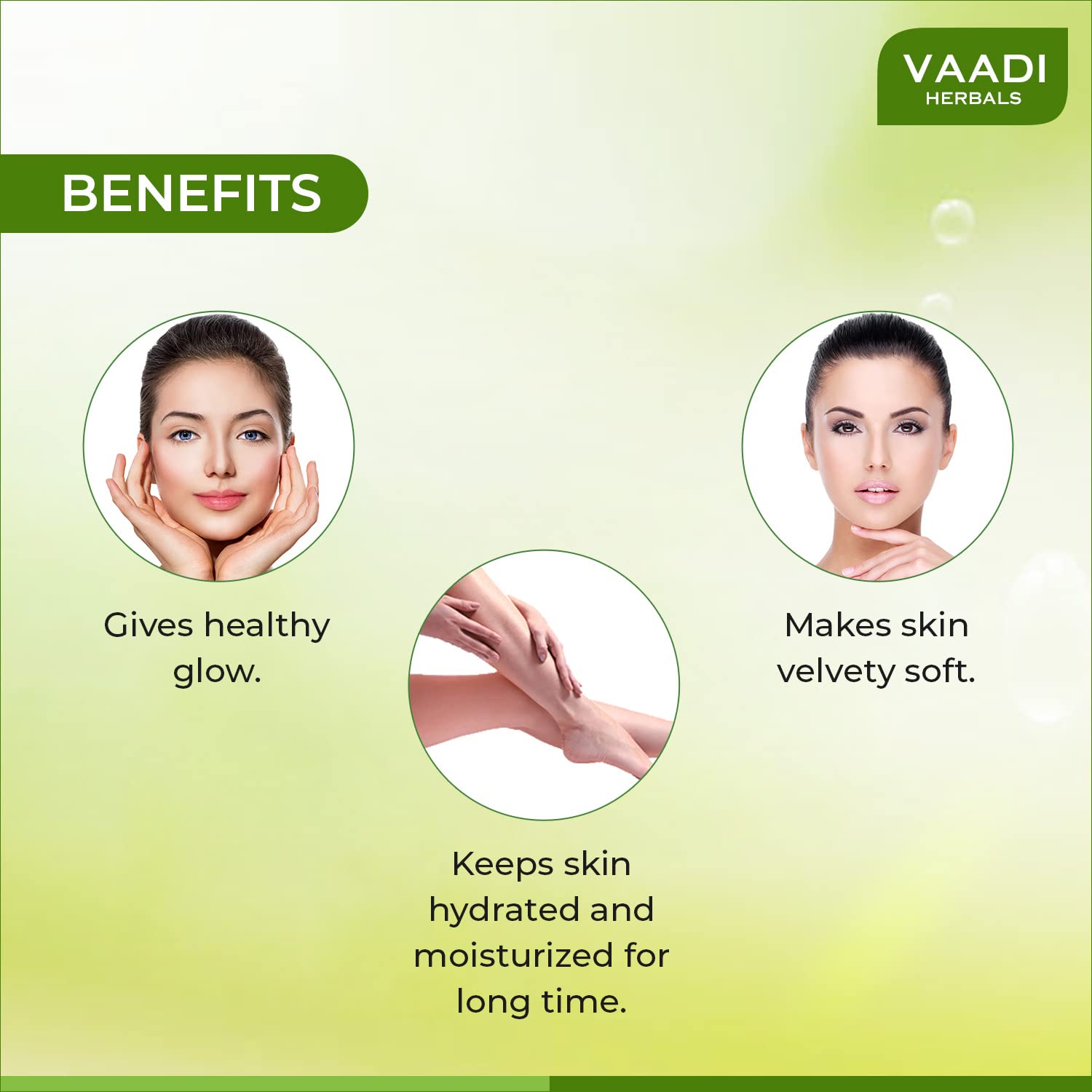 Vaadi Herbals Moisturising Lotion with Pink Rose Extract, 110ml – view 2