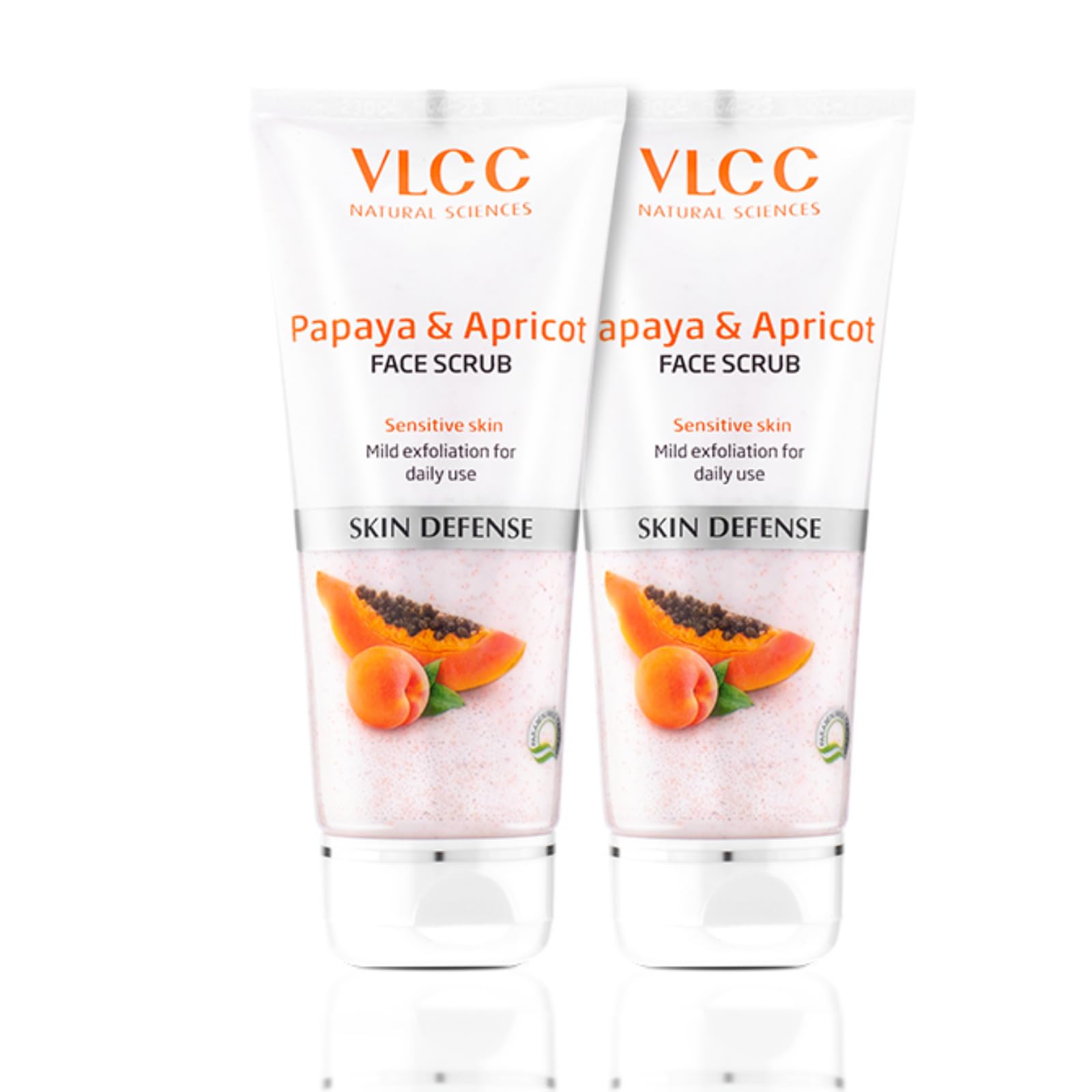 VLCC Papaya and Apricot Face Scrub pack of two