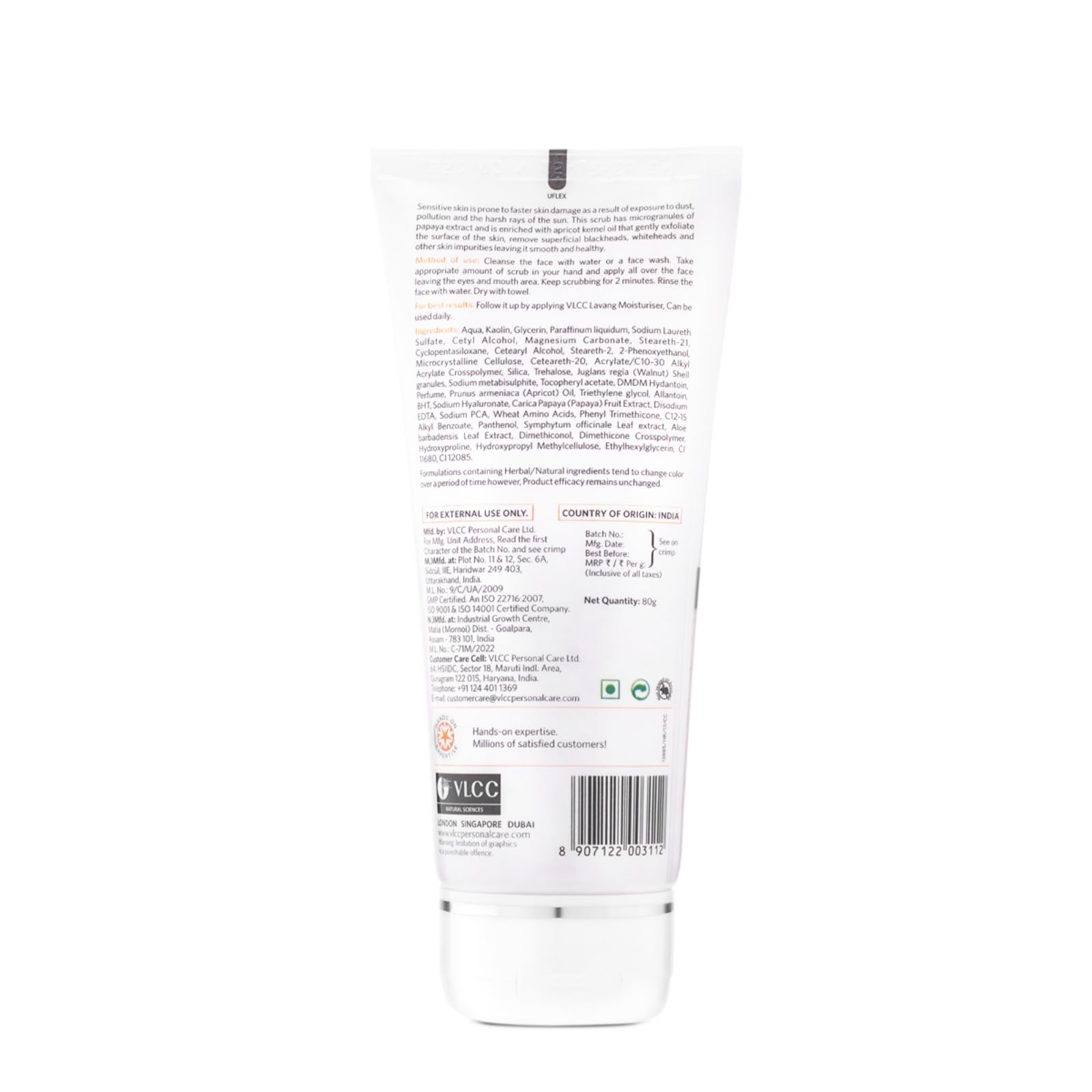 VLCC Papaya & Apricot Face Scrub - 80g - (Pack of 2) – view 6