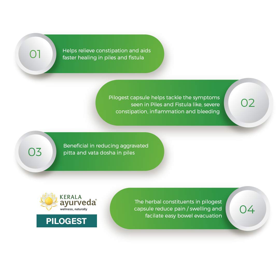 KERALA ayurveda Pilogest - 100 Capsule – view 5