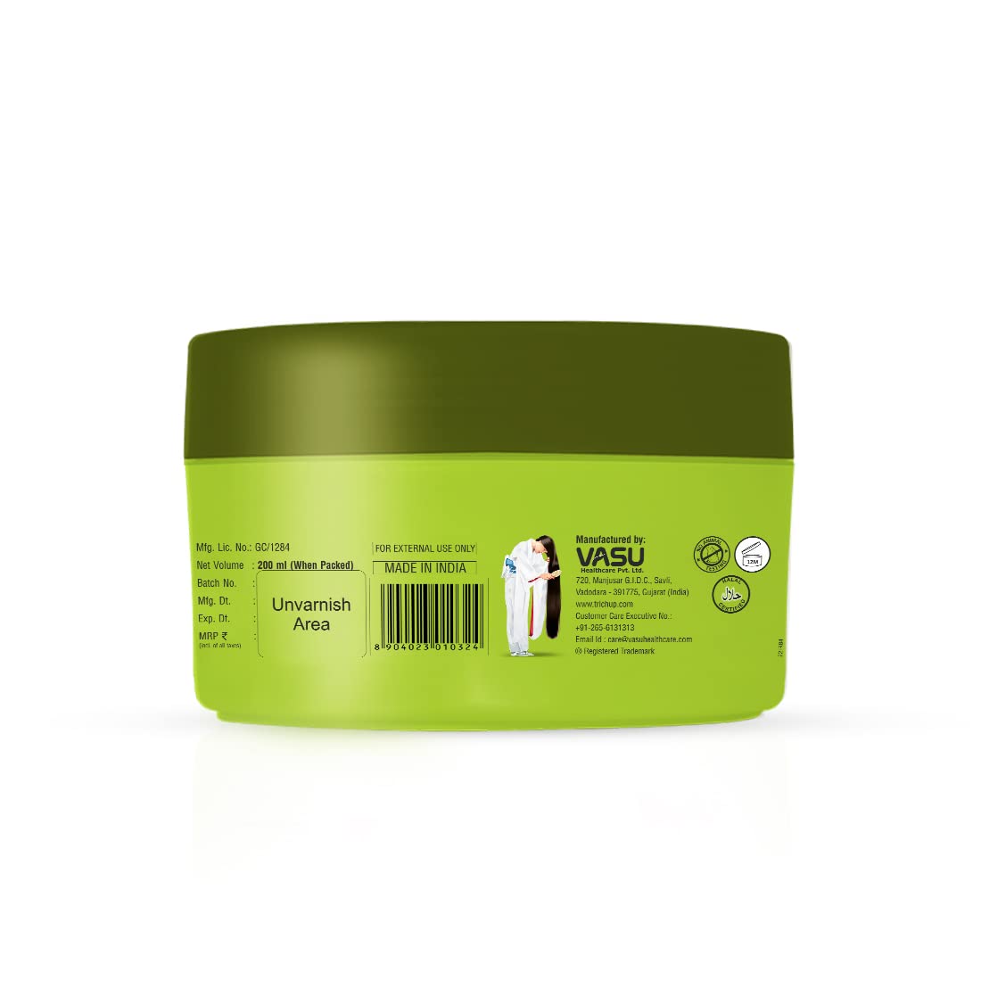 Trichup Anti-Dandruff Herbal Hair Cream - Enriched with Neem, Rosemary, Lemon & Tea Tree Oil - Fights Dandruff, Soothes the Itchy and Flaky Scalp (200ml) – view 5