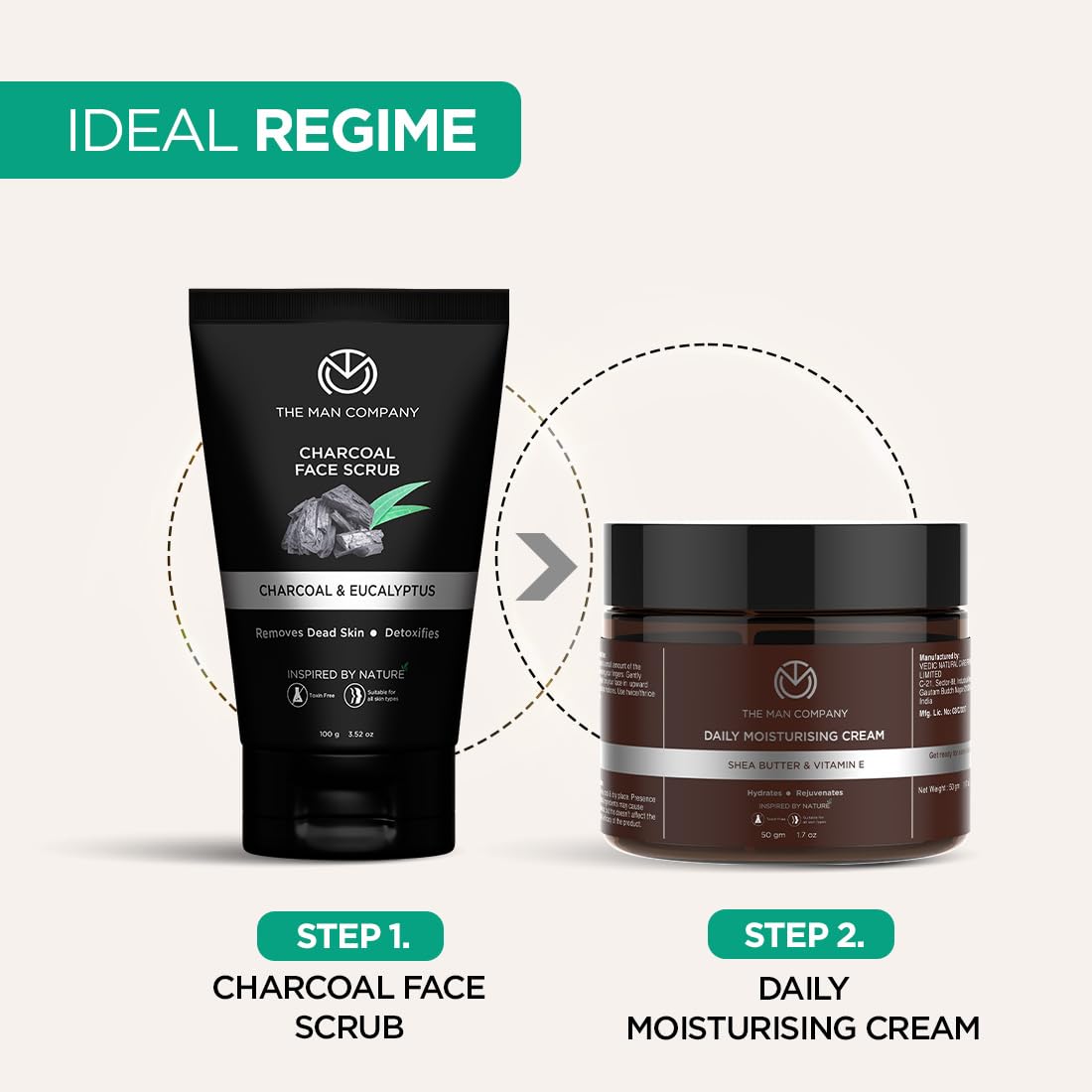 The Man Company Charcoal Tan Removal Face Scrub for Glowing Skin – view 5