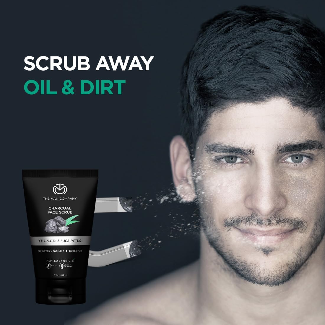 The Man Company Charcoal Tan Removal Face Scrub for Glowing Skin – view 6