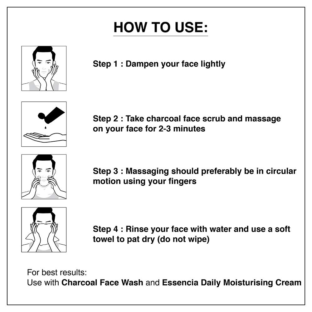 The Man Company Charcoal Tan Removal Face Scrub for Glowing Skin – view 8