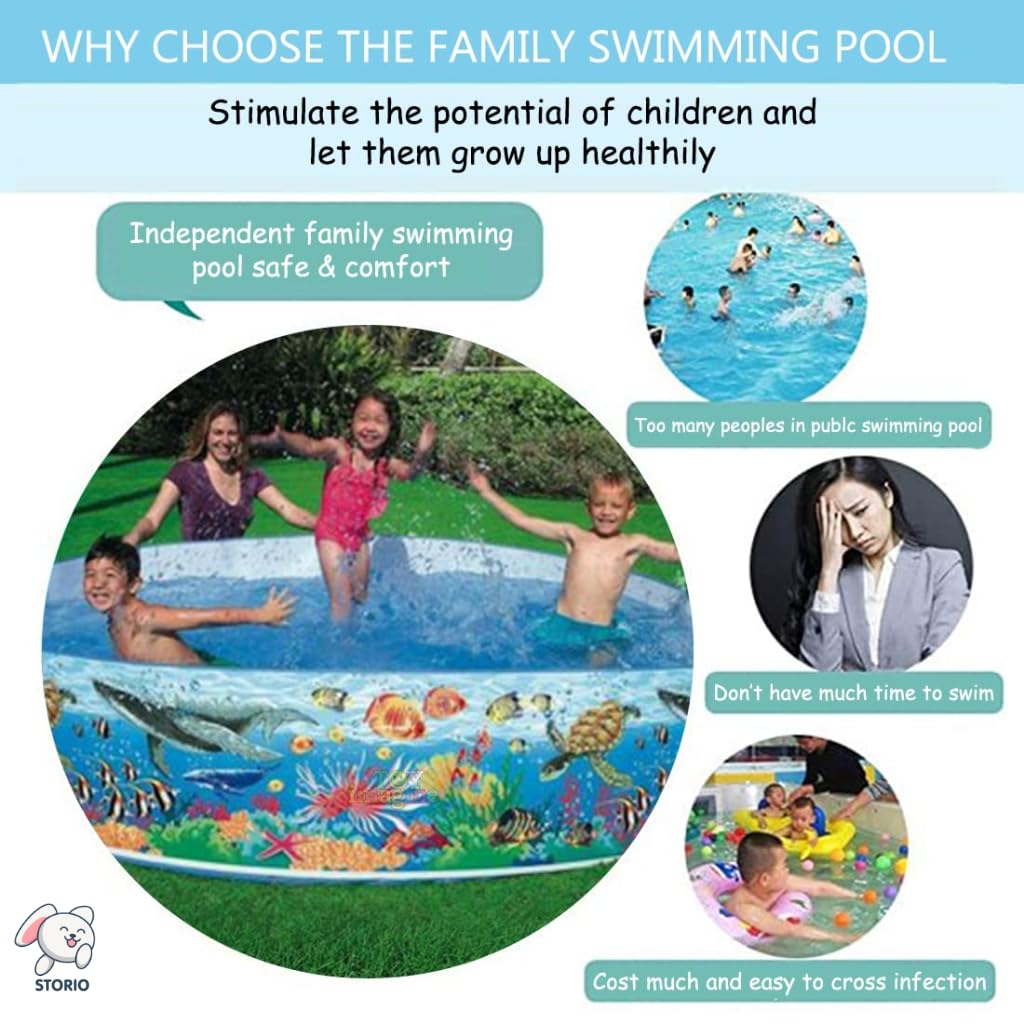Storio 4 Feet Non-Inflatable Swimming Pool for Kids – view 2