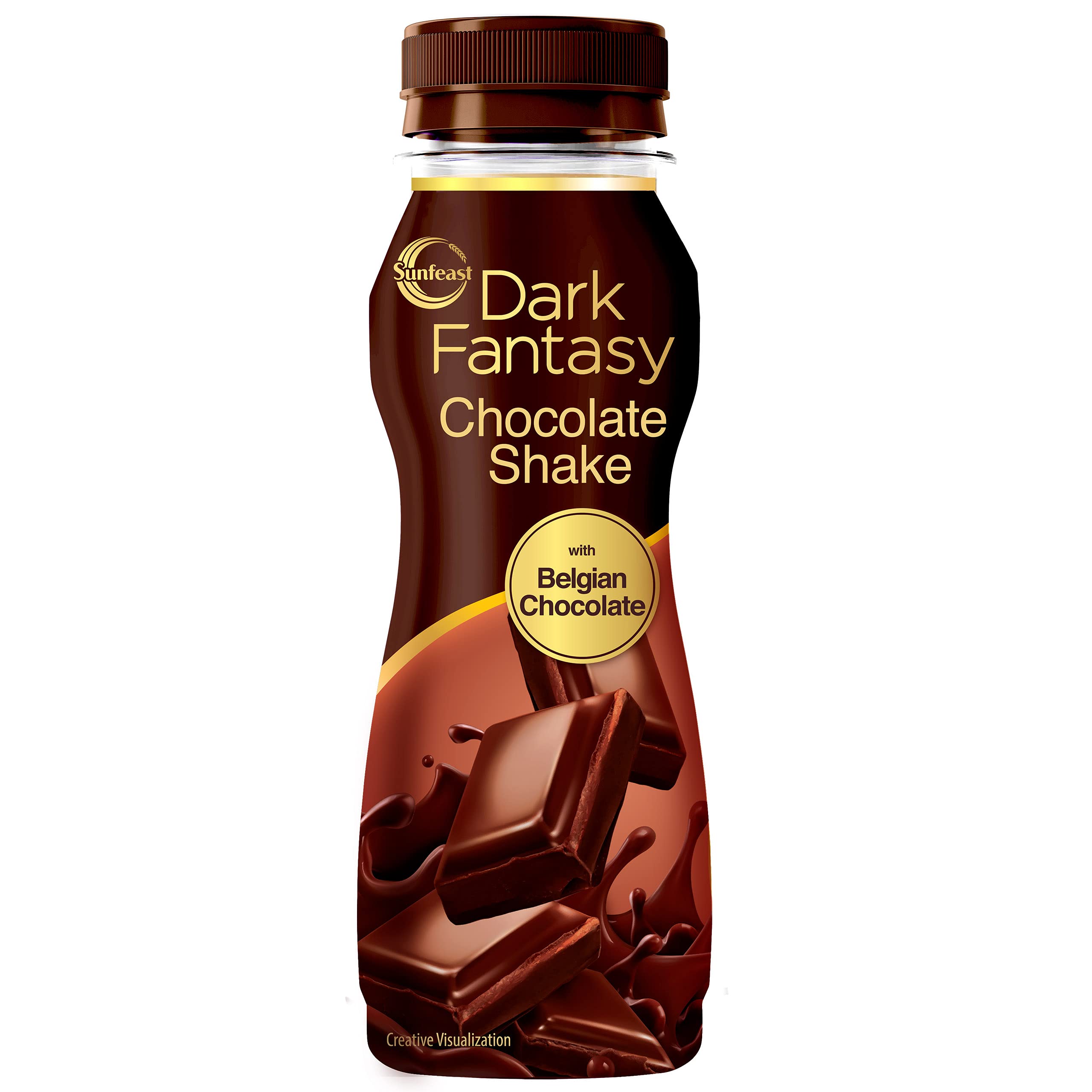 Sunfeast Belgian chocolate milkshake bottle with Dark Fantasy branding