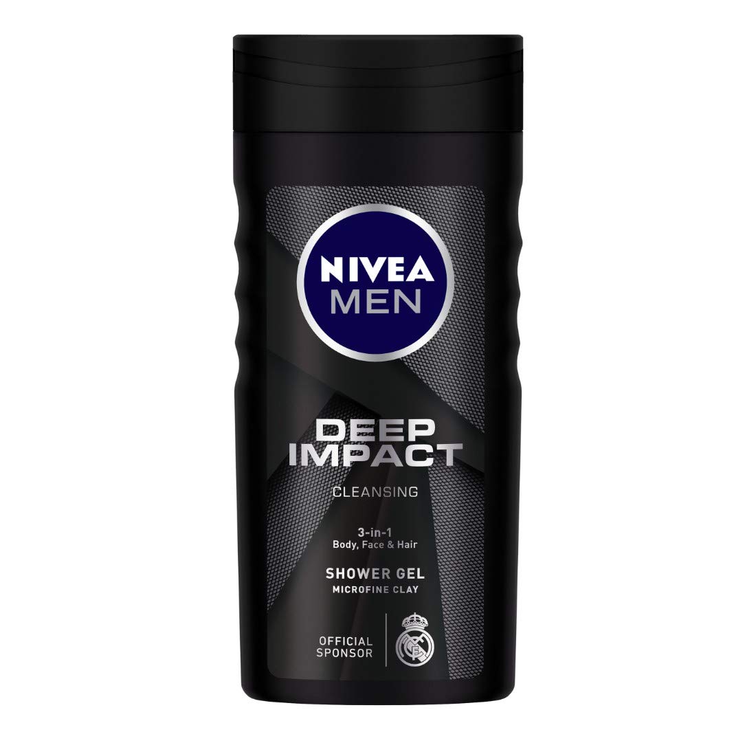 Nivea Men Deep Impact body wash bottle with microfine clay