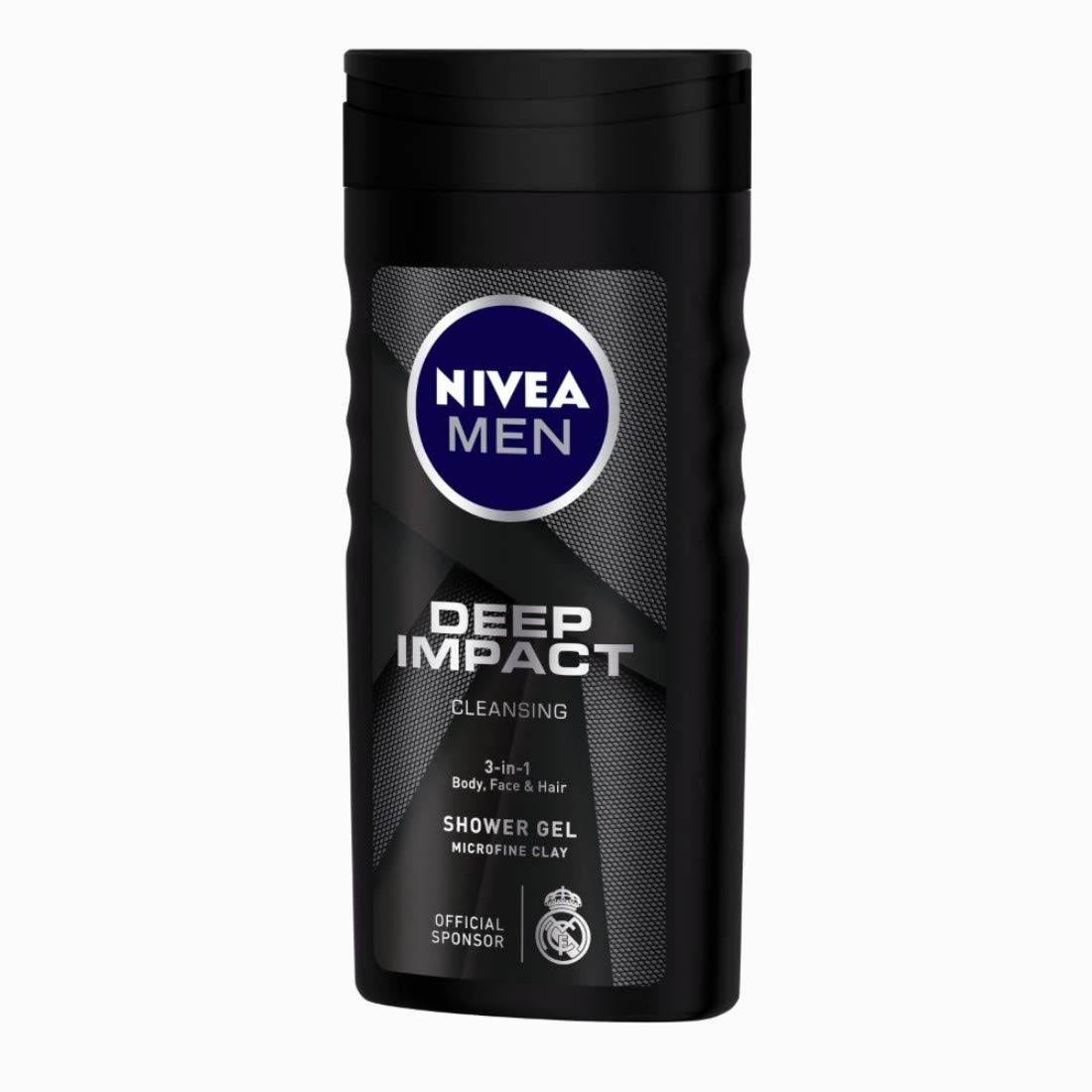 Nivea Men Body Wash, Deep Impact, 3 In 1 Shower Gel For Body, Face & Hair, With Microfine Clay, 250ml – view 3