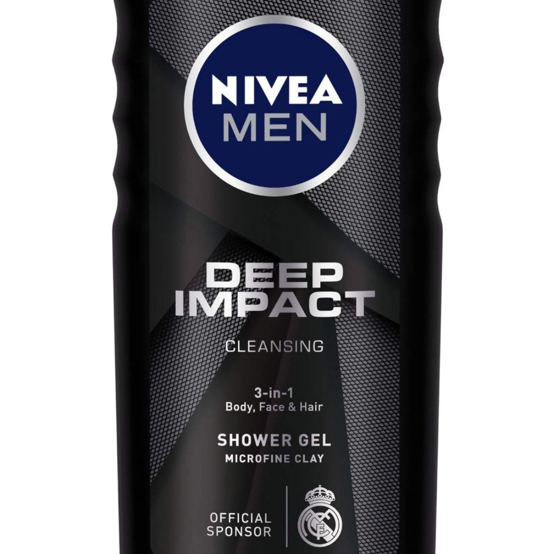 Nivea Men Body Wash, Deep Impact, 3 In 1 Shower Gel For Body, Face & Hair, With Microfine Clay, 250ml – view 5
