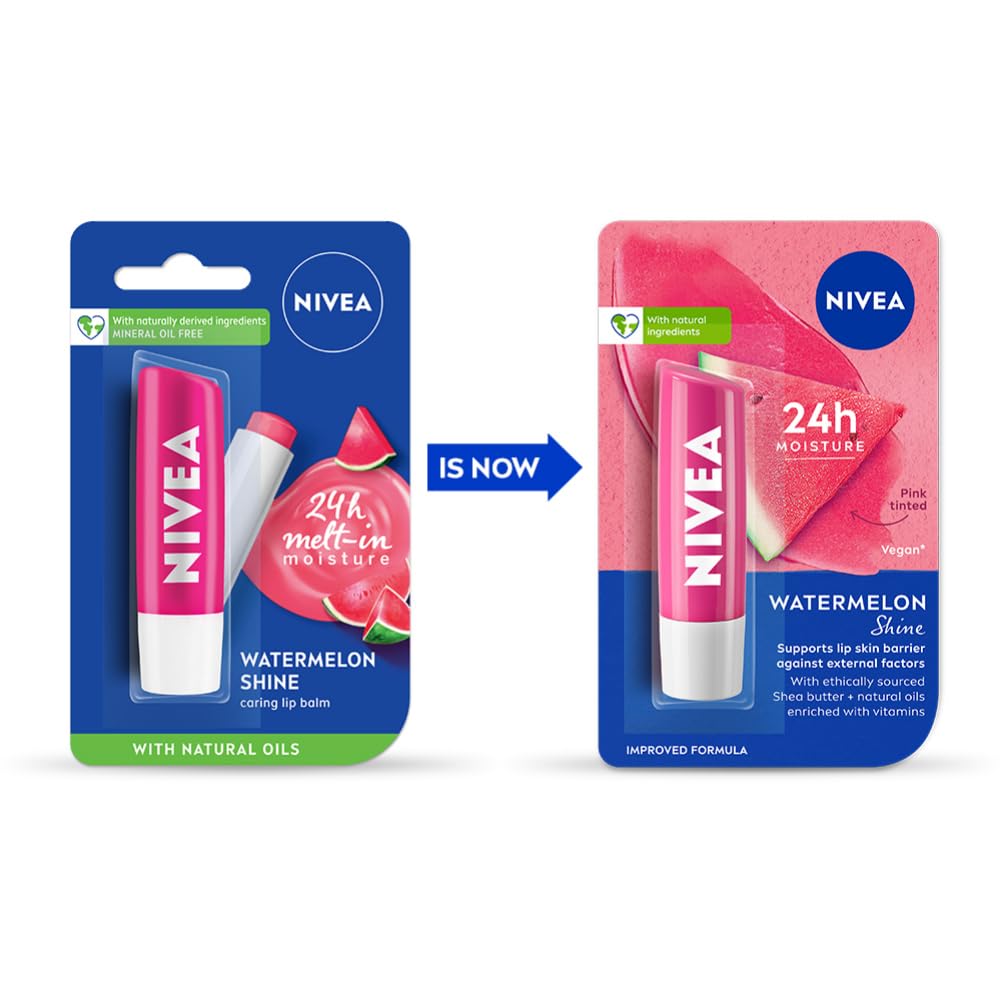 NIVEA Watermelon Shine 4.8g Lip Balm – view 2