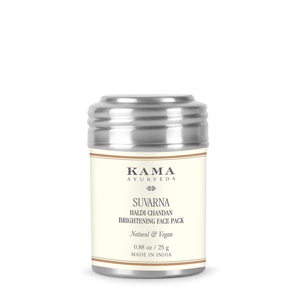 Front view of Kama Ayurveda brightening face pack with sandalwood scent