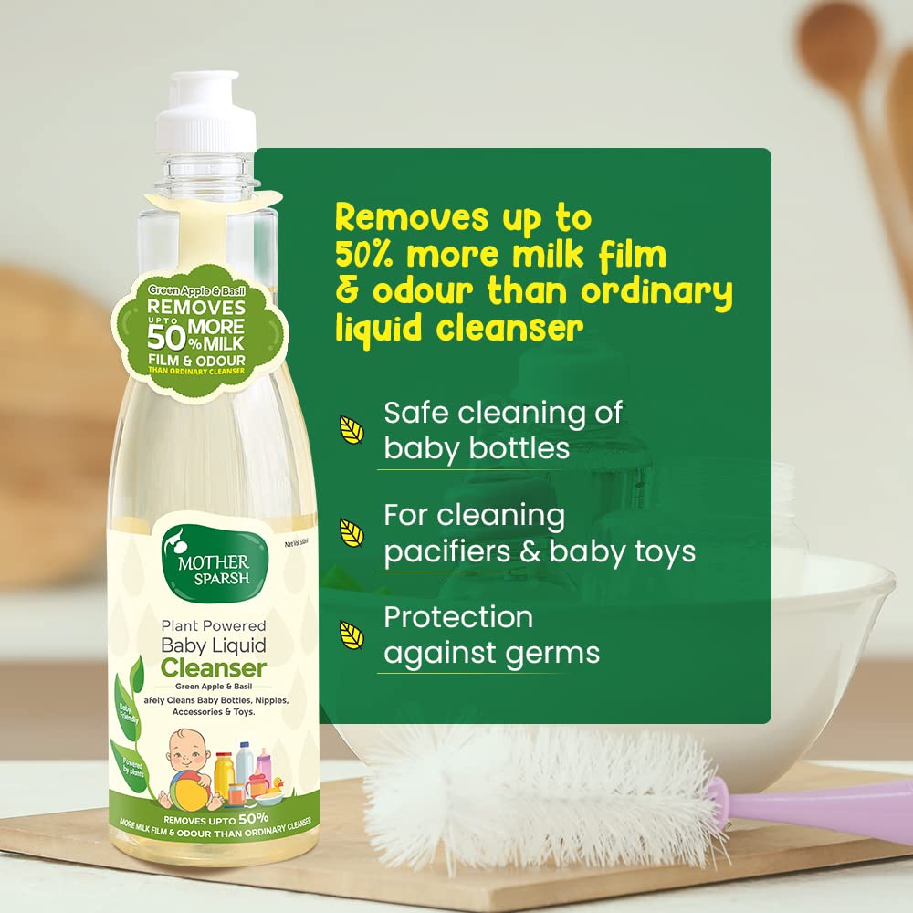 Mother Sparsh Natural Baby Liquid Cleanser 175ml – view 2