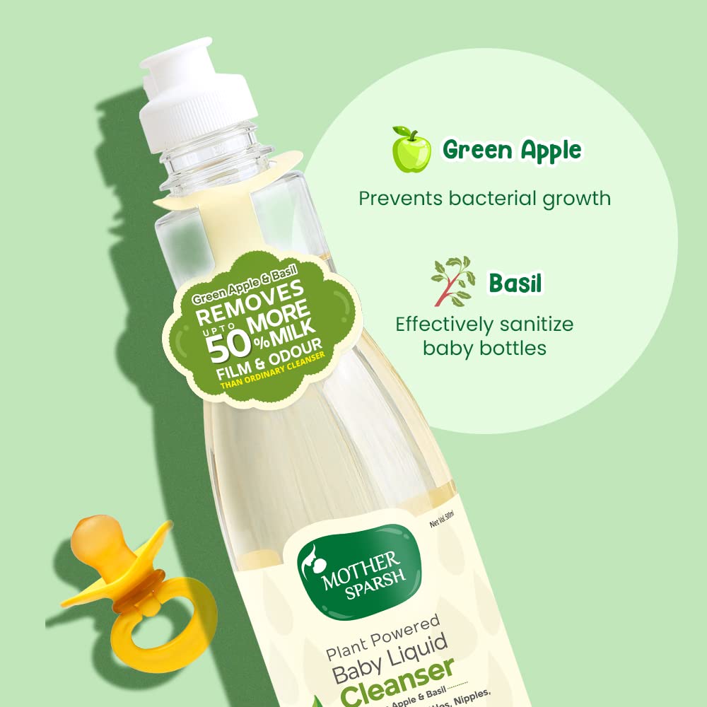 Mother Sparsh Natural Baby Liquid Cleanser 175ml – view 3