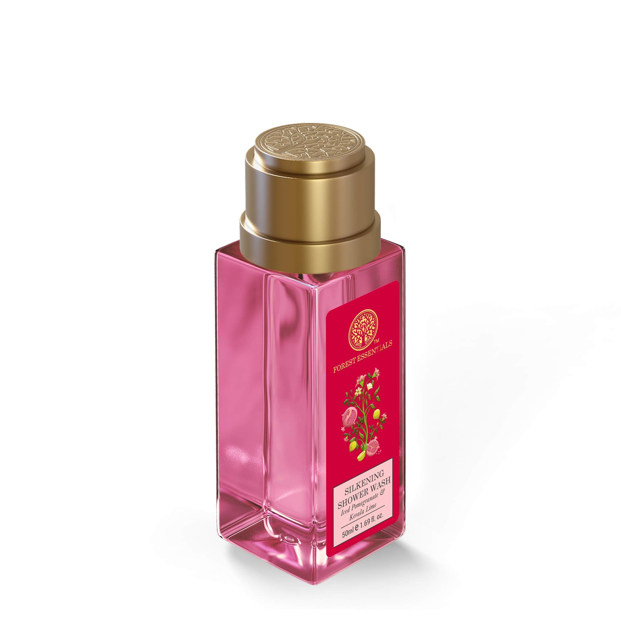 Forest Essentials Travel Size Silkening Shower Wash Iced Pomegranate & Kerala Lime – view 2