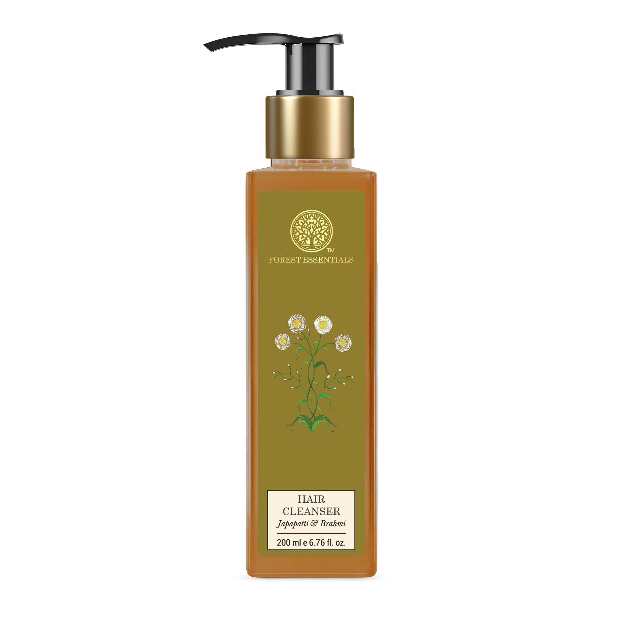 Forest Essentials Ayurvedic Herb Enriched Head Massage Oil Japapatti & Forest Essentials Hair Cleanser Japapatti & Brahmi Combo – view 5