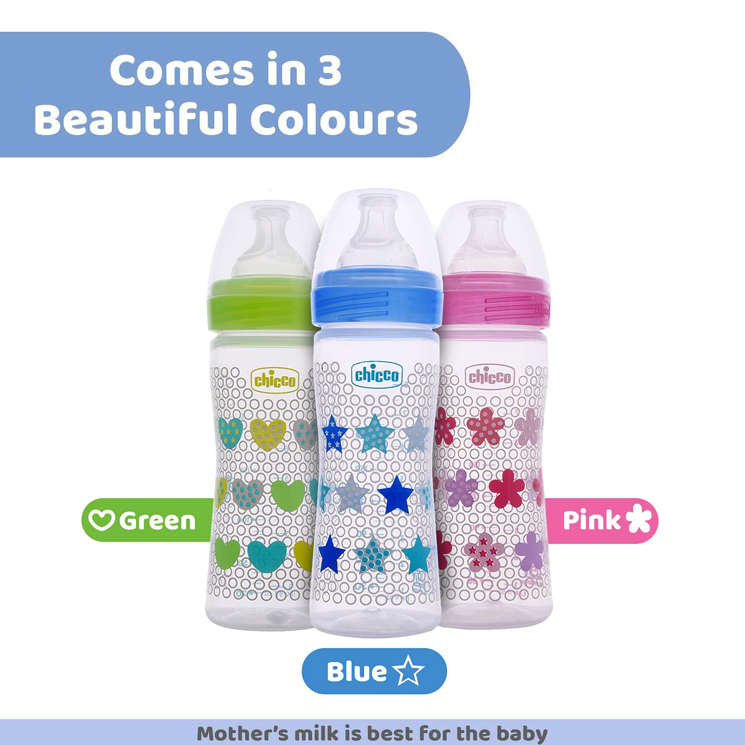Chicco Well-Being 250 ml Feeding Plastic Bottle, Advanced Anti-Colic System, BPA Free, Hygienic Silicone Teat (Pink) – view 8