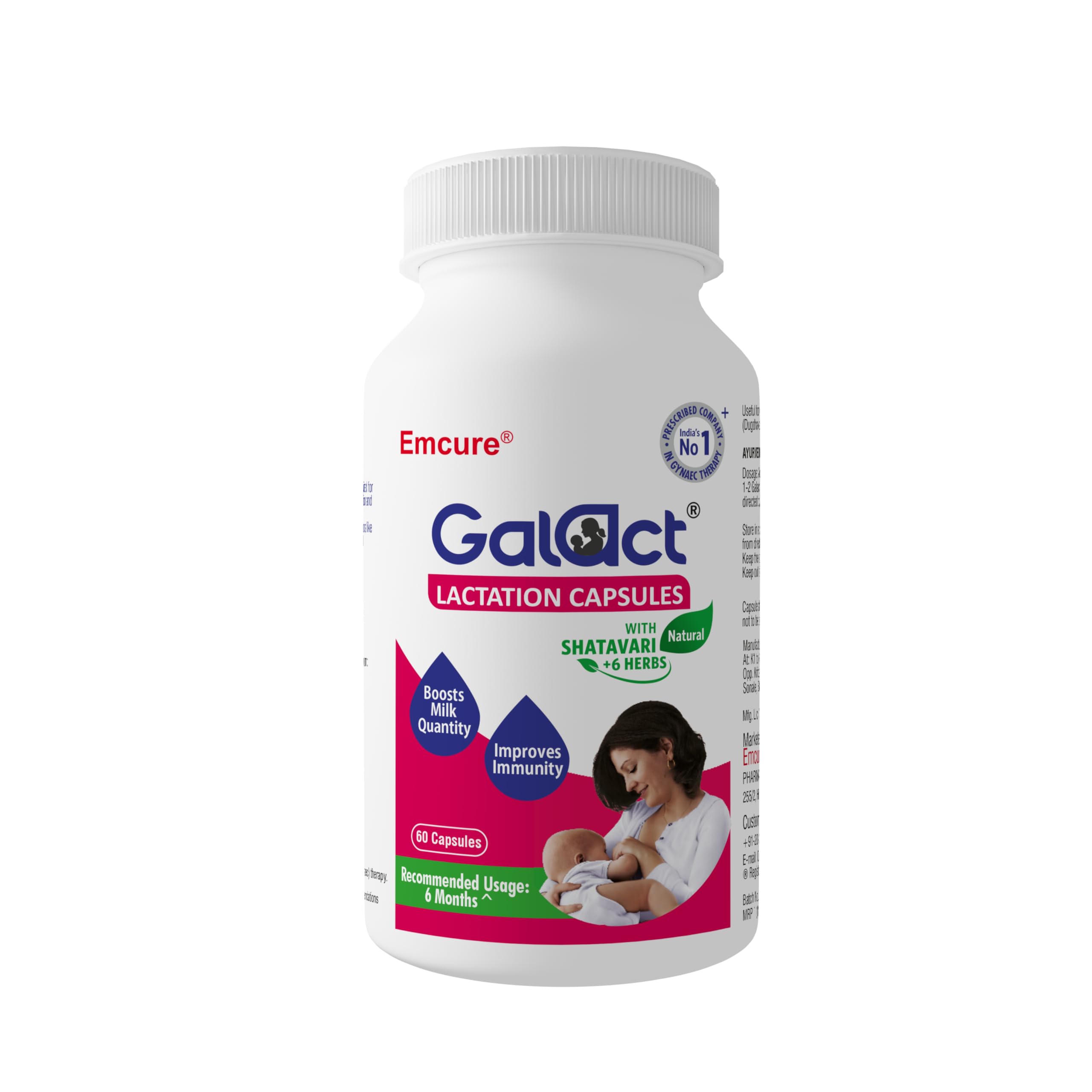 Galact Shatavari lactation capsules pack for postpartum breastfeeding support