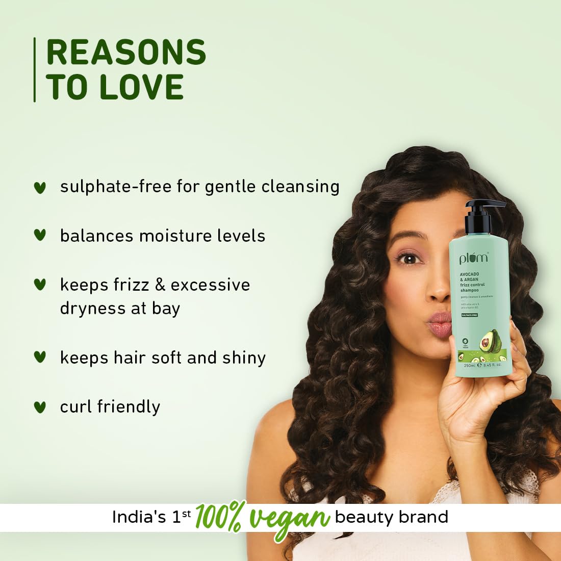 Plum Avocado & Argan Frizz Control Shampoo – view 2