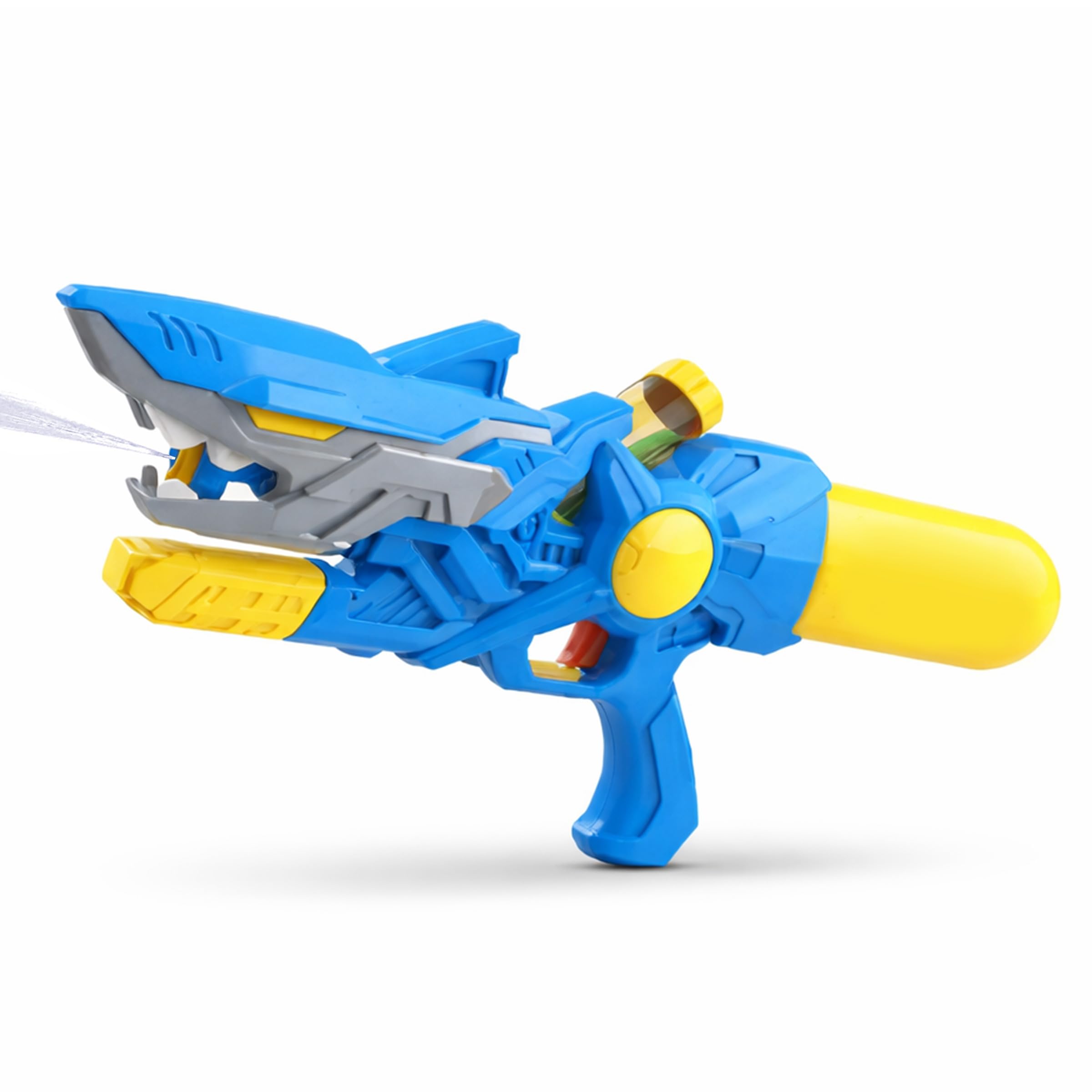 Toyshine Shark Theme Water Gun 570ml Tank Capacity Long Range High Air Pressure Spray for Summer Swimming Pool Party | Holi Water Toy Gun Holi Pichkari for Girls Boys Kids 3 & Above - Multicolor