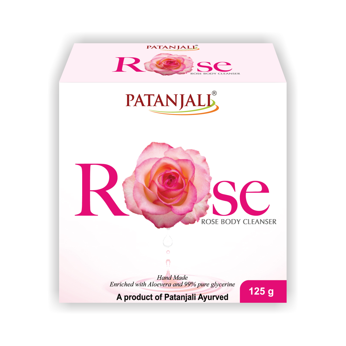 Patanjali Rose Body Cleanser bar for body and face