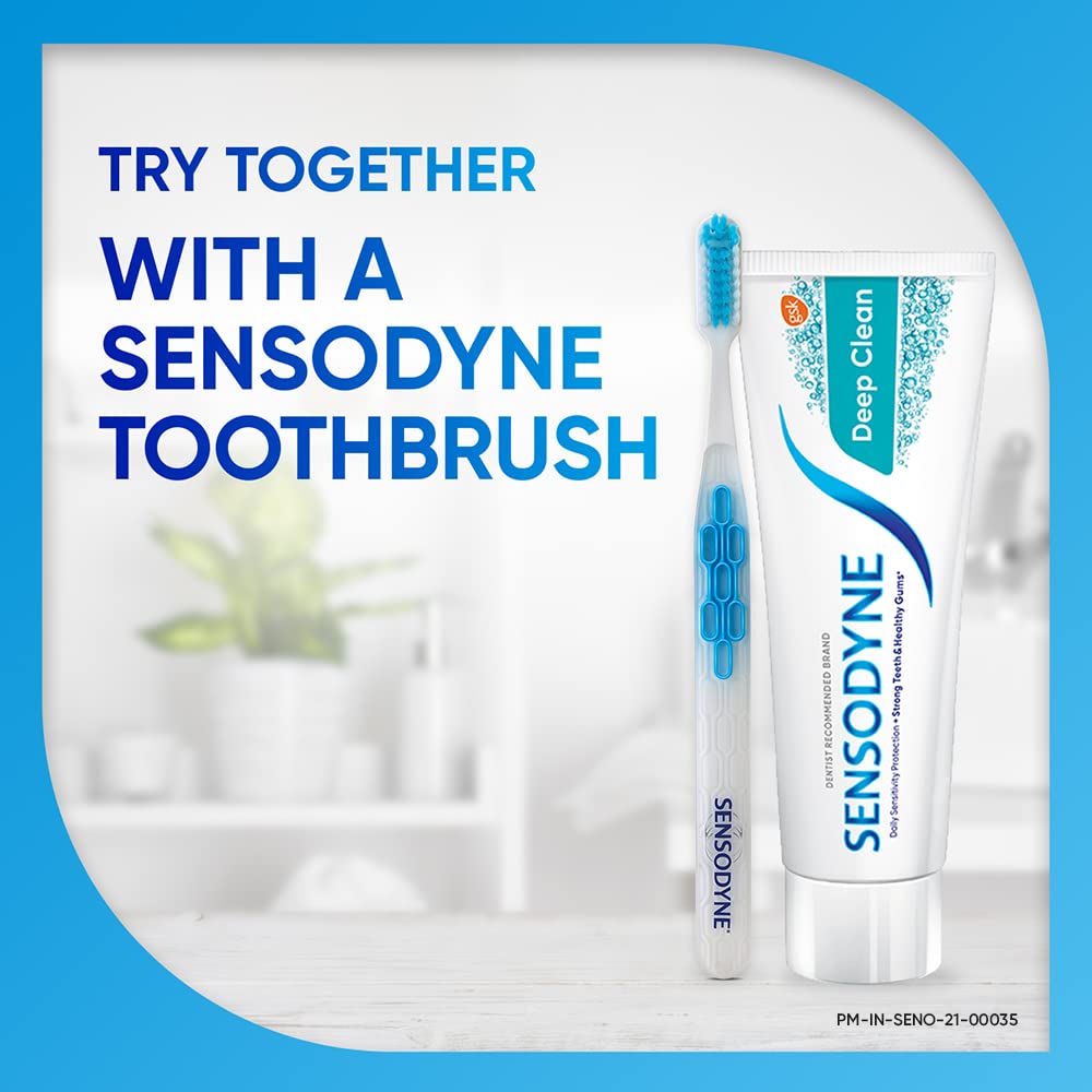 Sensodyne Deep Clean 70g Toothpaste, Sensitive tooth paste for advanced cleaning and lasting freshness – view 7