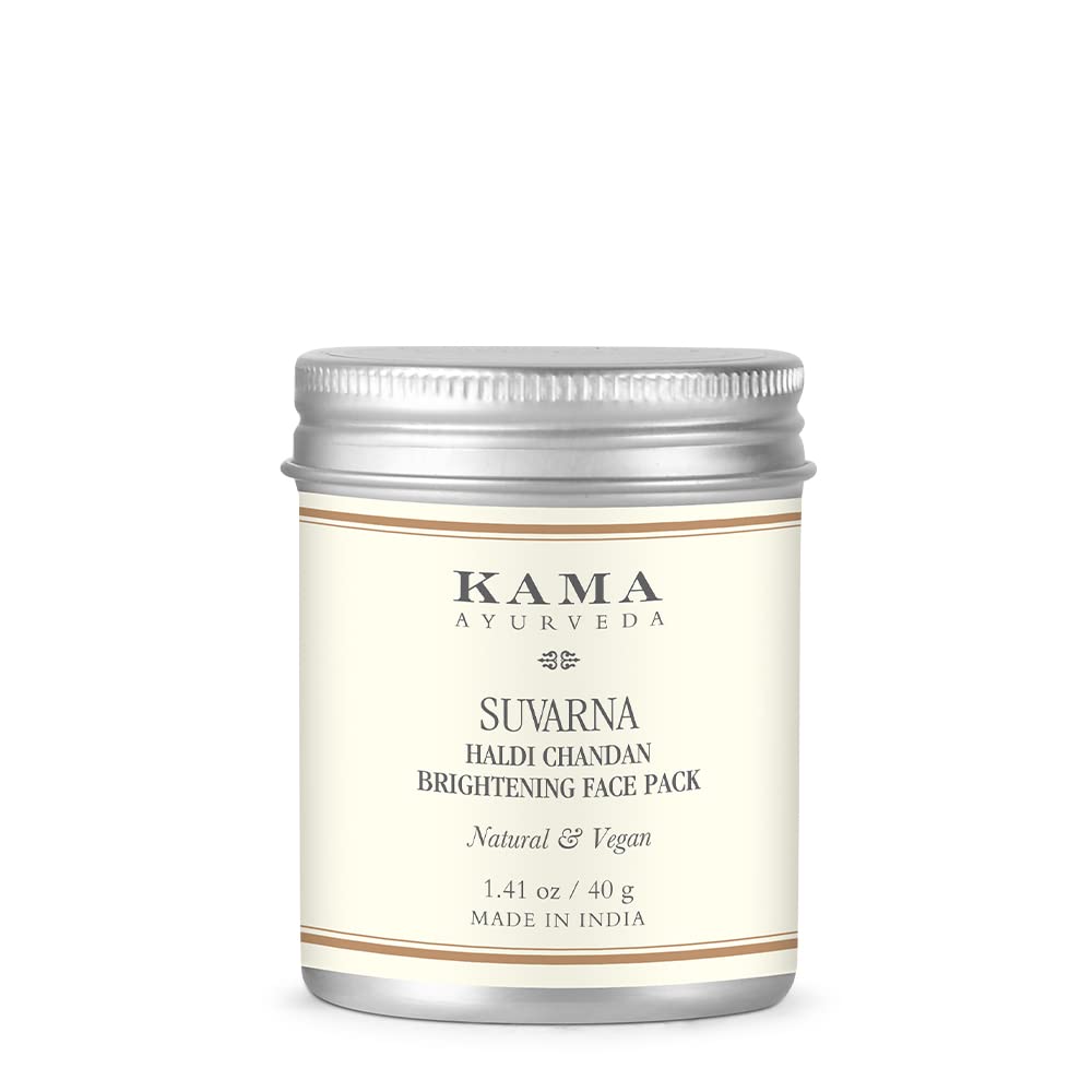 Kama Ayurveda Haldi Chandan face pack jar for brightening care