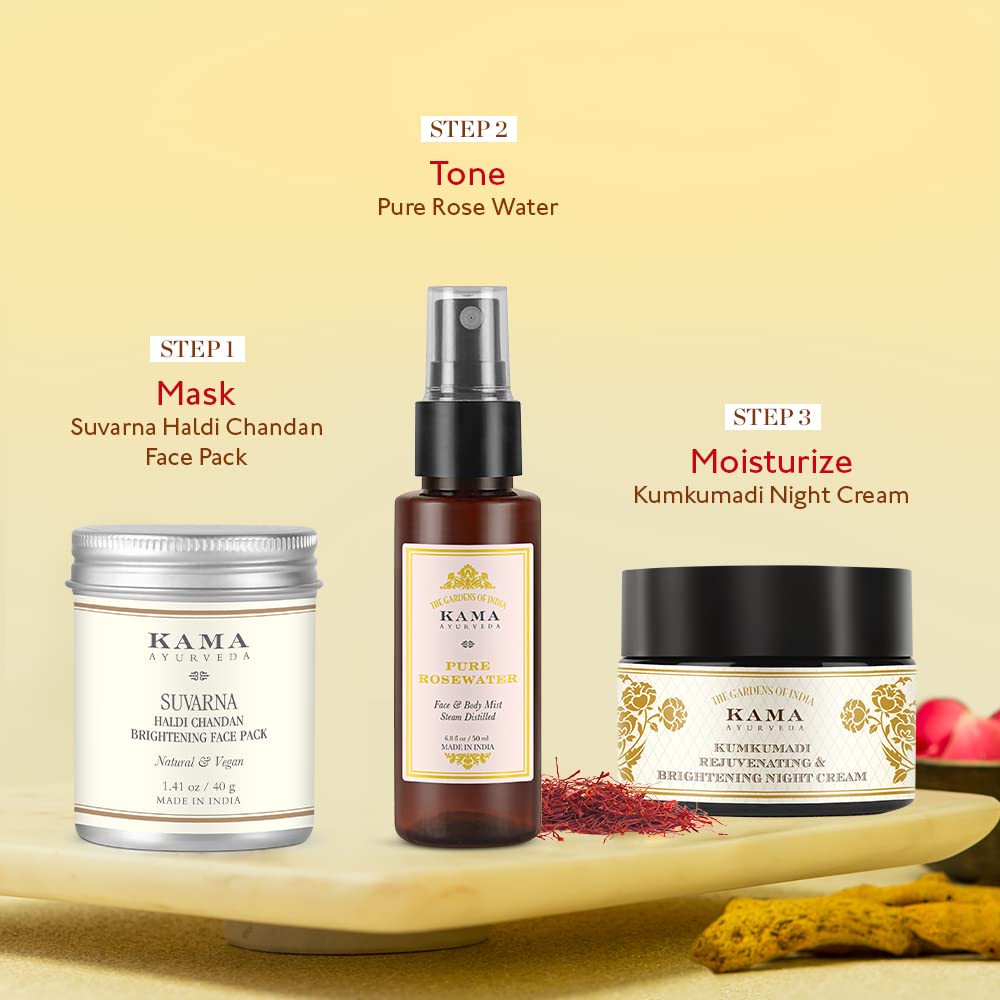 Kama Ayurveda Suvarna Haldi Chandan Brightening Face Pack, 40g – view 6
