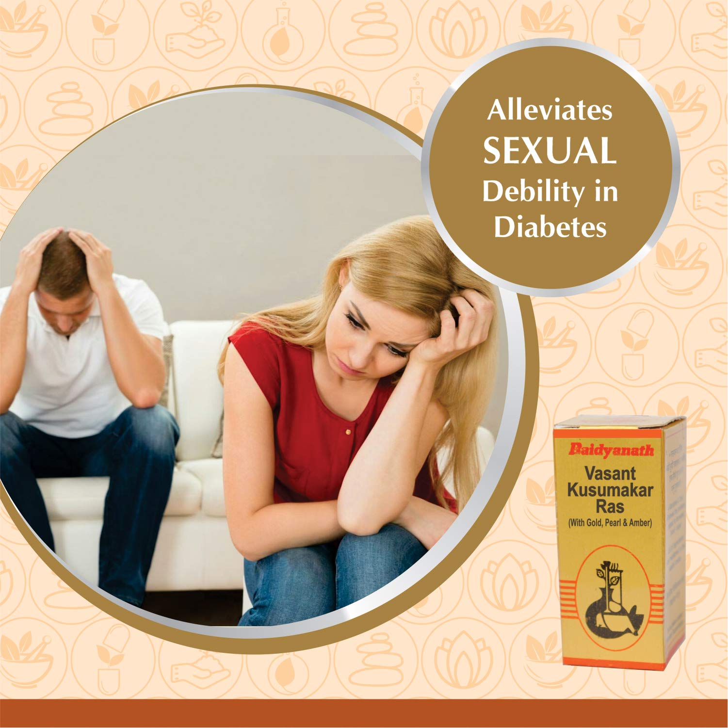 Baidyanath Asli Ayurved Vasant Kusumakar Ras with Gold-30 Tab – view 7