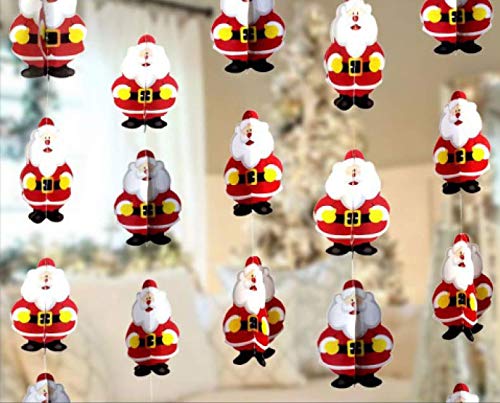 TOYXE Santa Claus 3D Paper Frills for Merry Christmas Decoration Pack of 4 Pcs – view 5