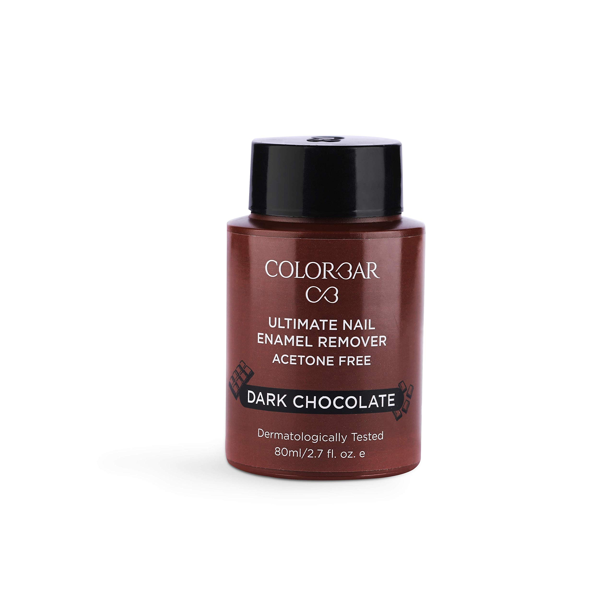 Colorbar Ultimate nail polish remover in Dark Chocolate, 80 ml