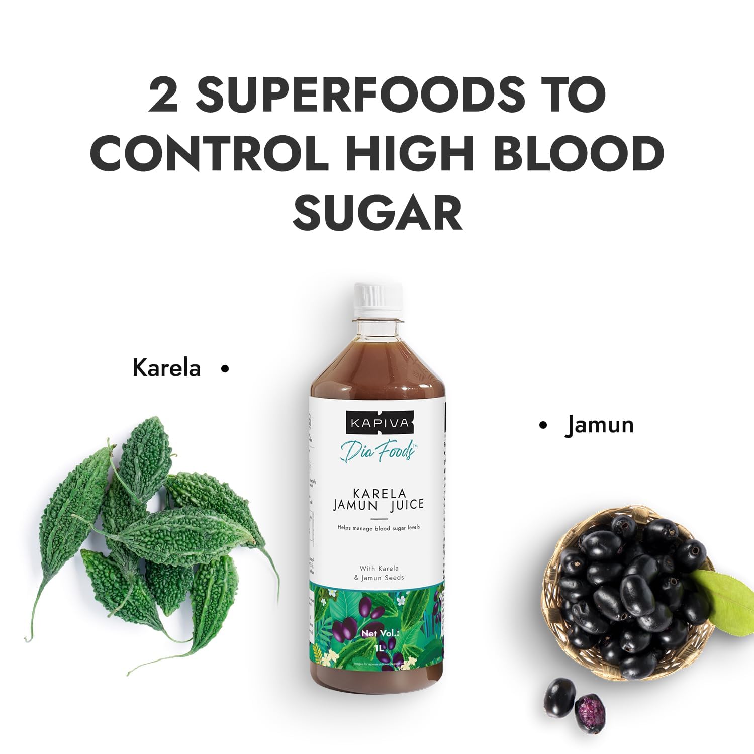 Kapiva Karela Jamun Juice + Amla Juice – view 4