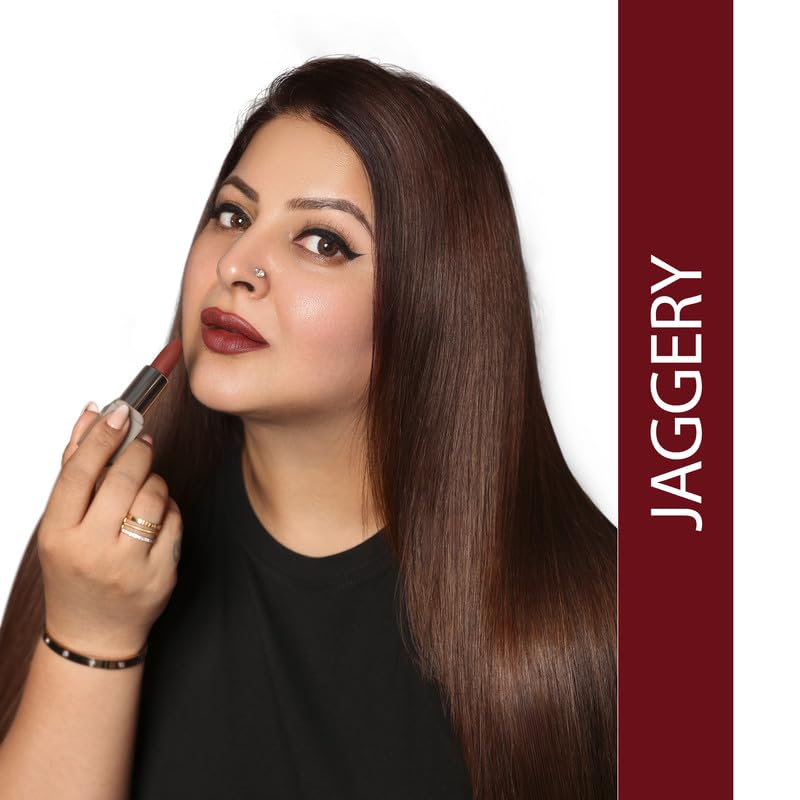 Love Earth Satin Matte Lipstick - Jaggery – view 3