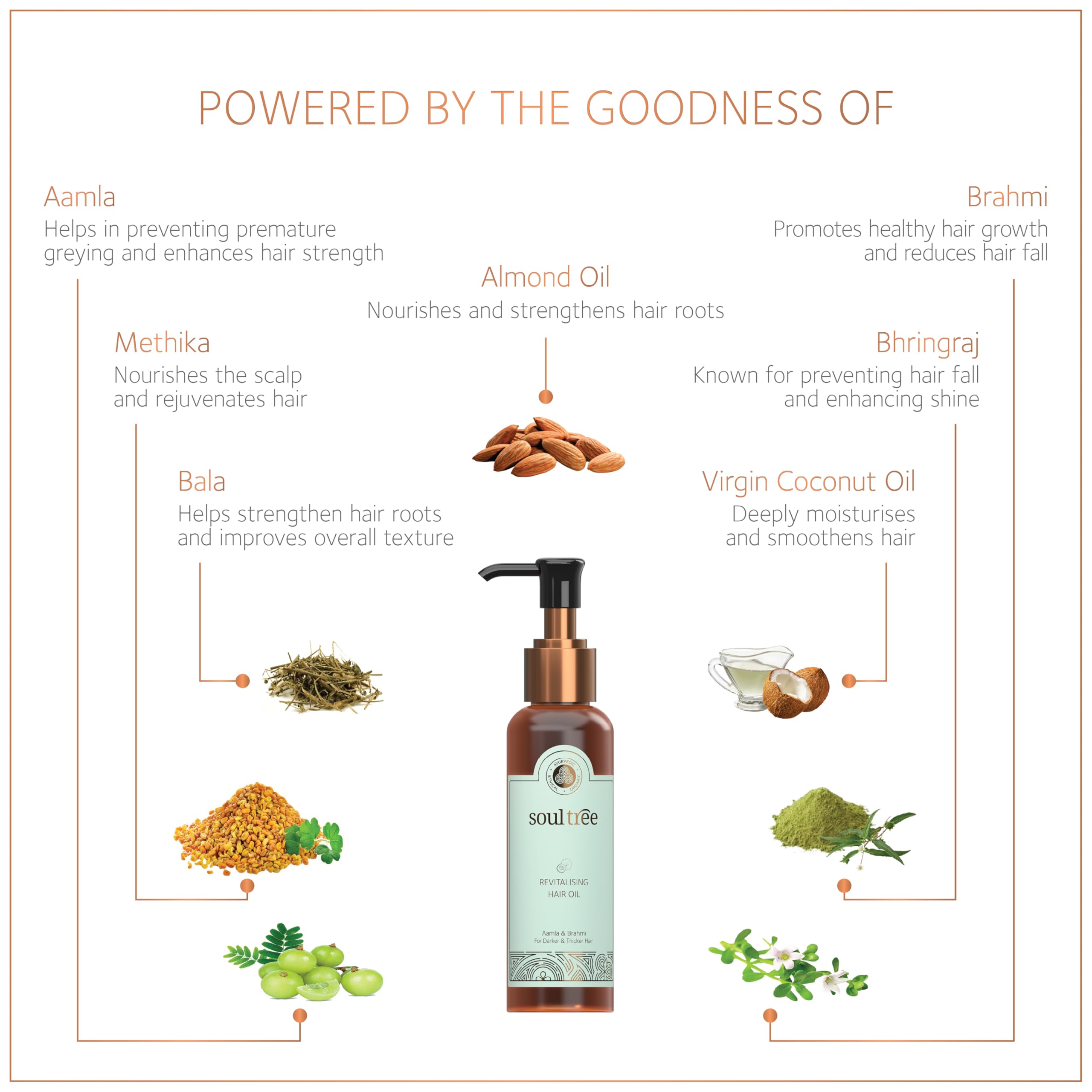 SoulTree Revitalising Hair Oil with Amla & Brahmi – view 2