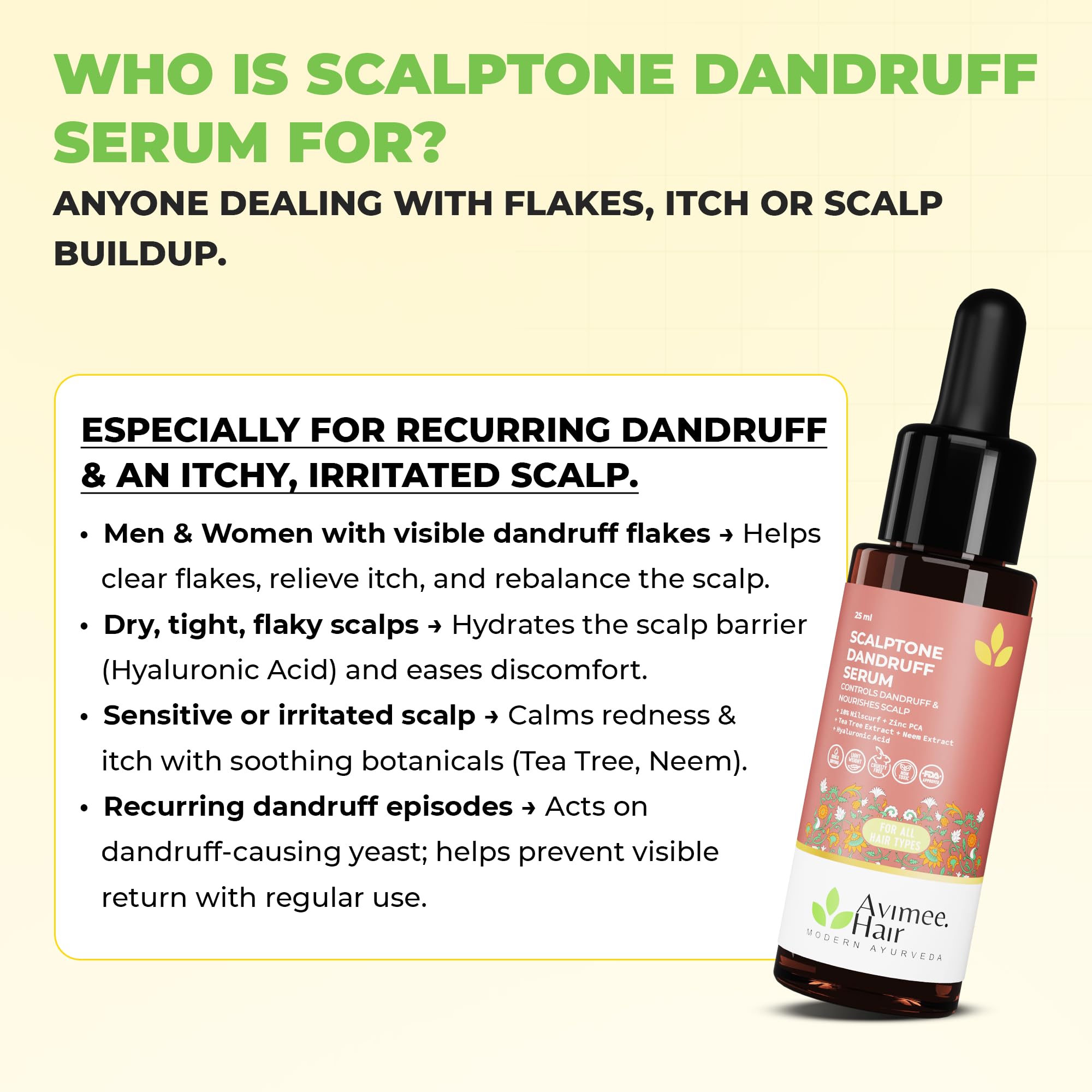 Avimee Herbal Scalptone Dandruff Serum – view 7
