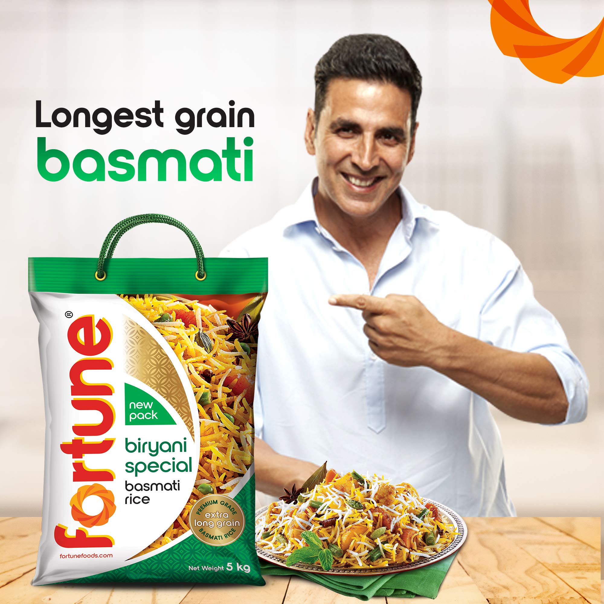 Fortune Biryani Special Basmati Rice, Extra long grain basmati rice, 5 KG – view 3