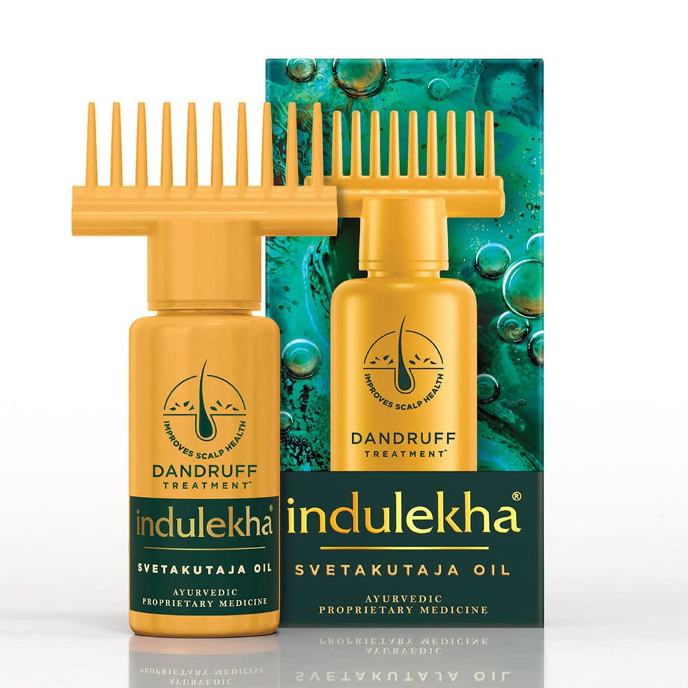 100 ml Indulekha dandruff hair oil with scalp comb applicator