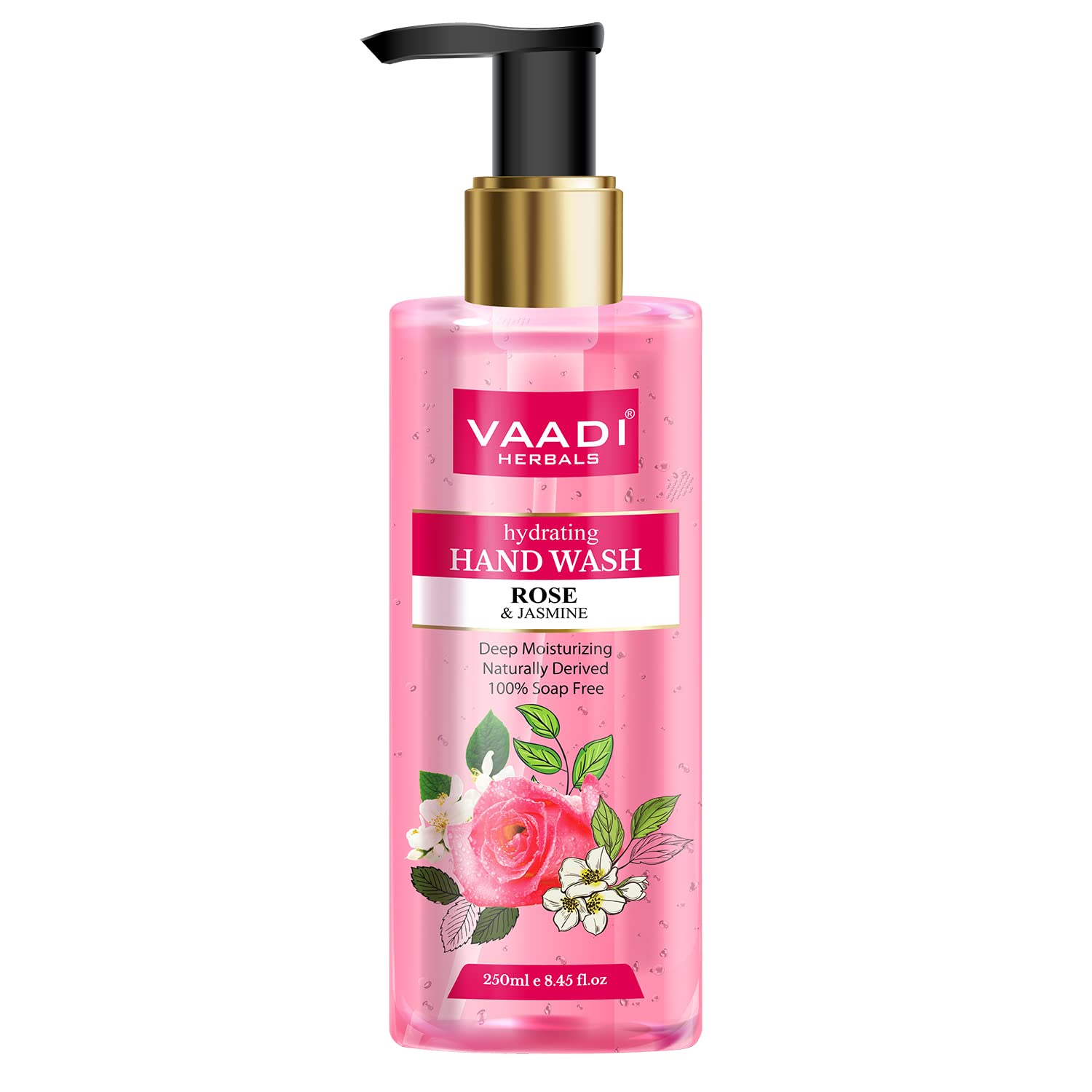Vaadi Herbals Hydrating Rose and Jasmine Hand Wash - 250 ml – view 2