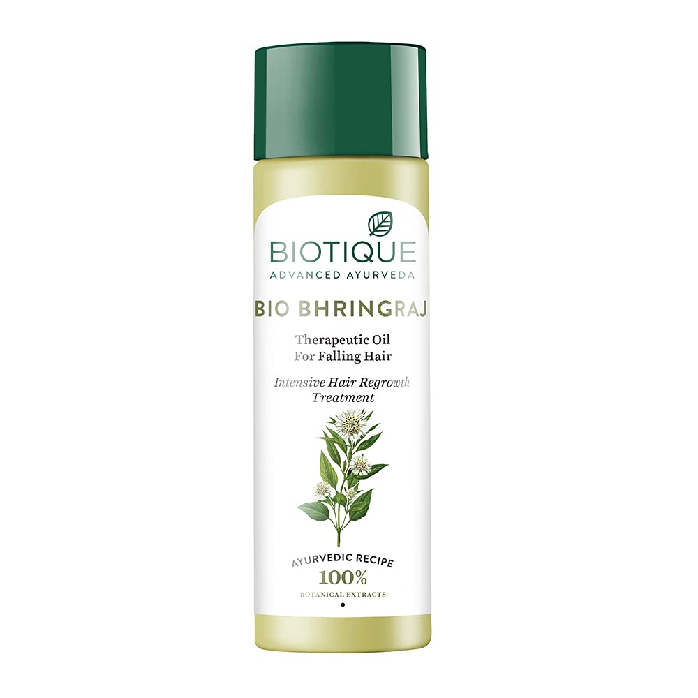 Biotique Bio Bhringraj hair oil bottle for falling hair