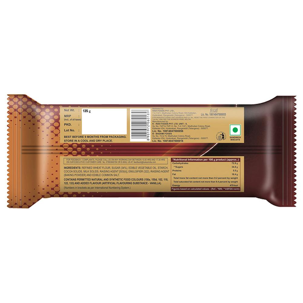 Dukes Bourbon Premium Sandwich Biscuits 135 G – view 2