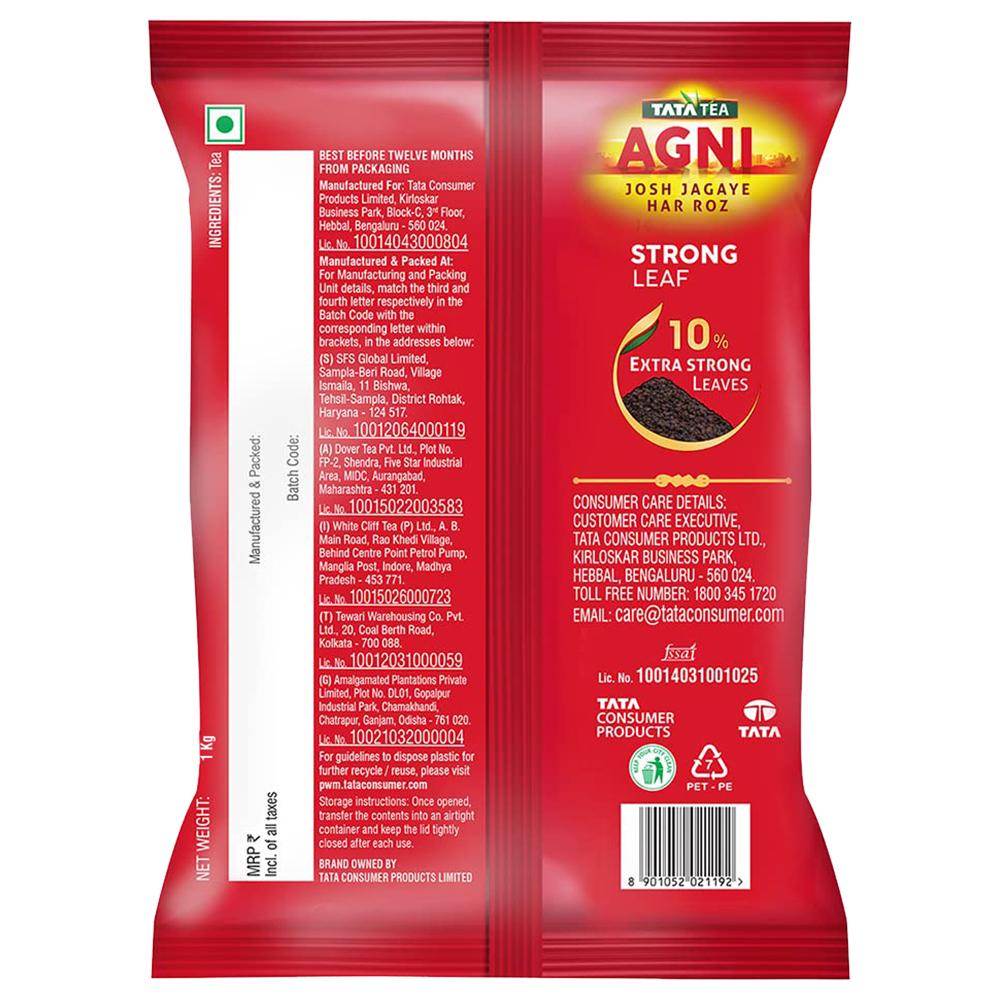 Tata Agni Strong Leaf Tea 1 Kg – view 2