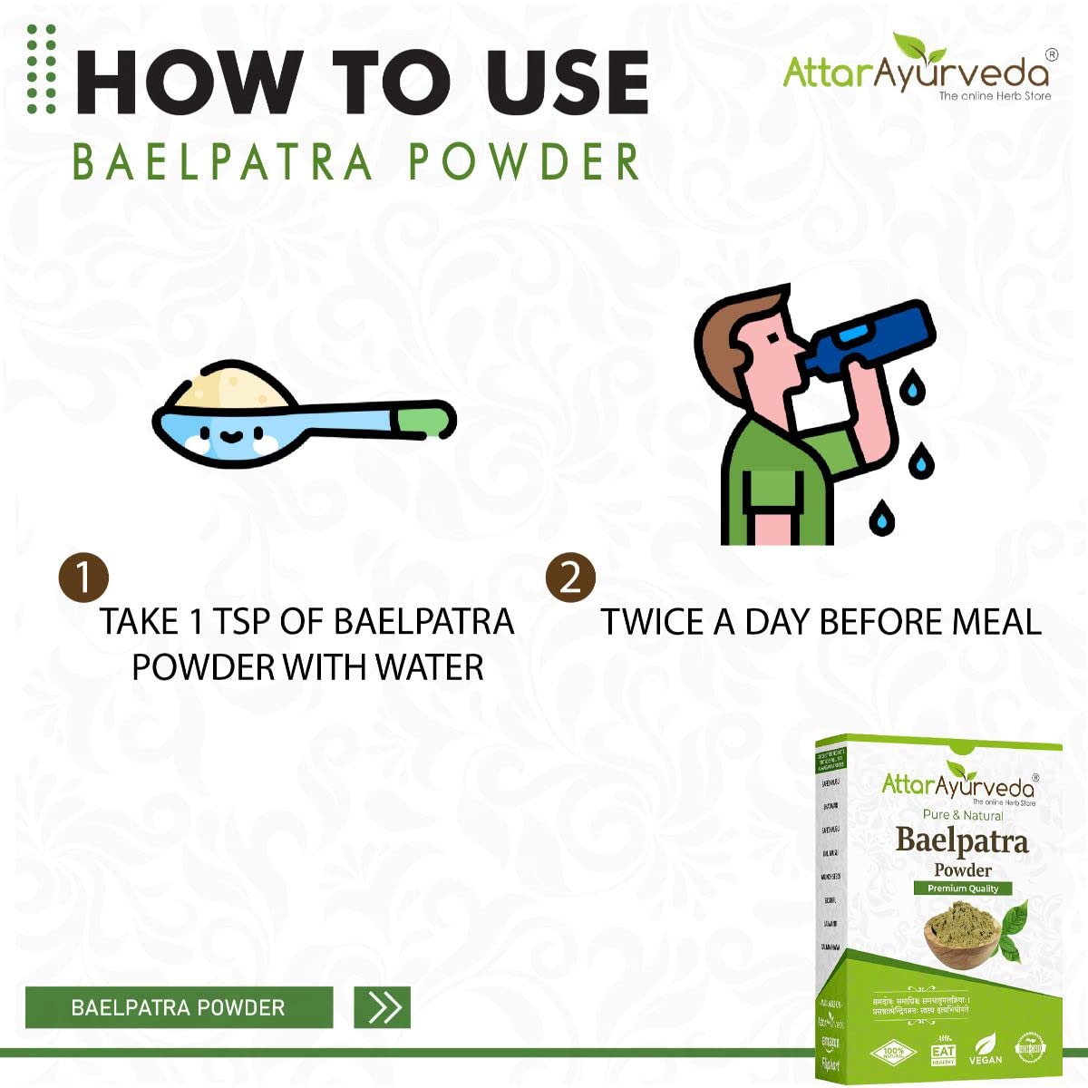 Attar Ayurveda Baelpatra Powder - 200 g – view 4