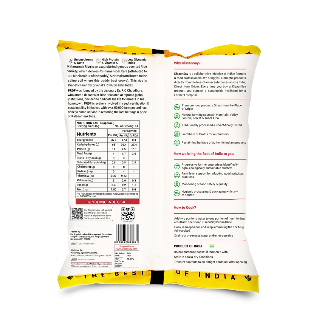 KisaanSay Gorakhpur Kalanamak Rice 2KG – view 4
