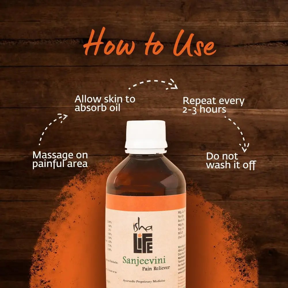 Isha Life Sanjeevini Pain Reliever Oil 100ml – view 4